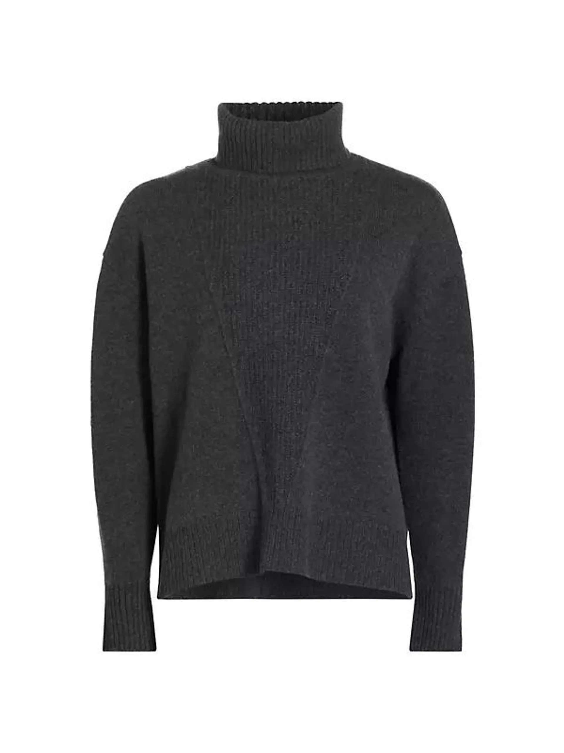 Ribbed Cashmere Turtleneck