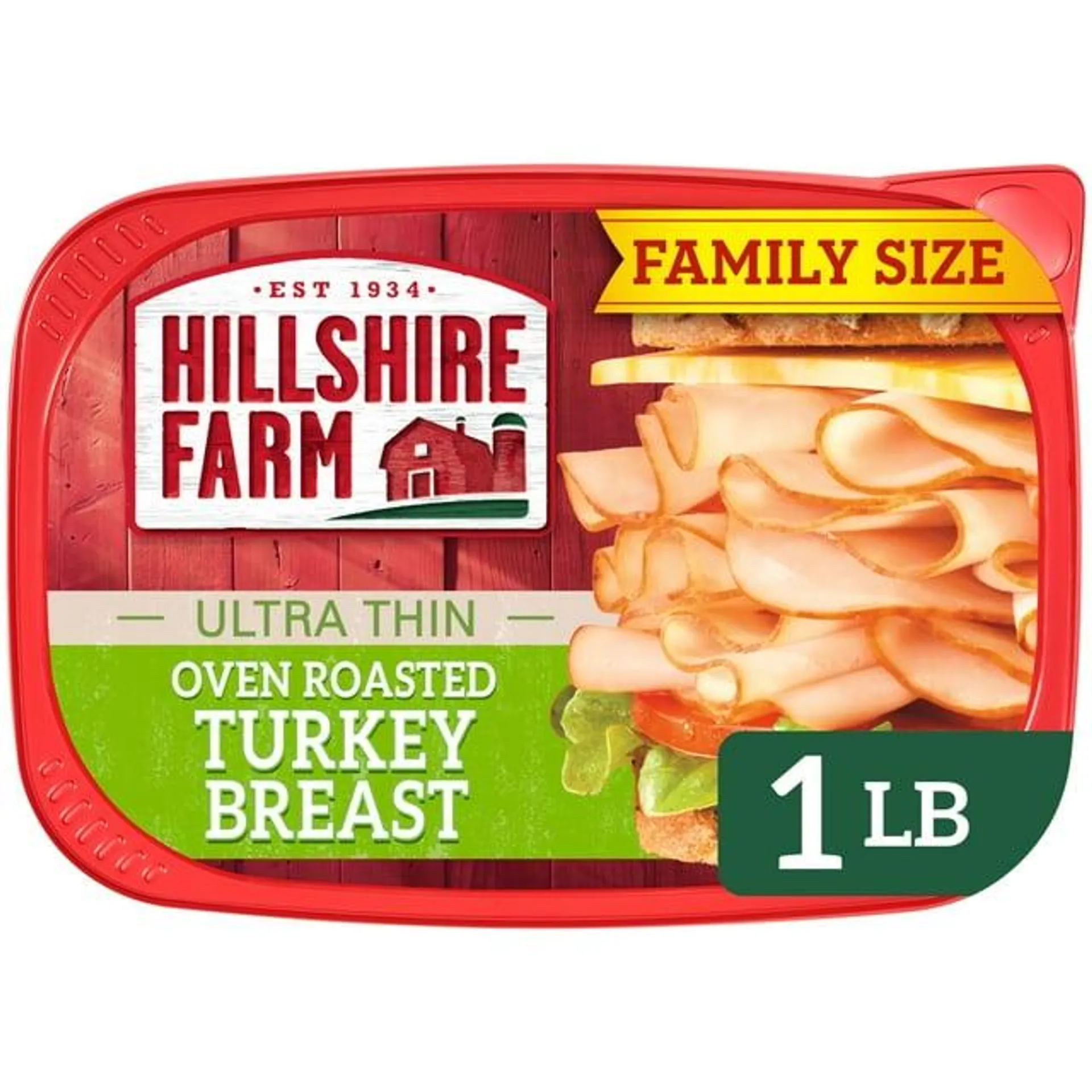 Hillshire Farm Ultra Thin Oven Roasted Turkey Breast, 16 oz