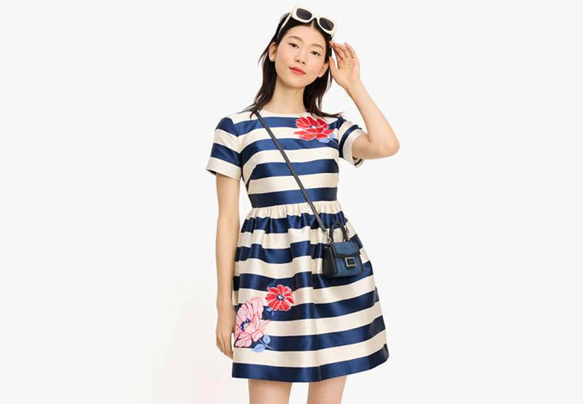 Floral Stripe Dress