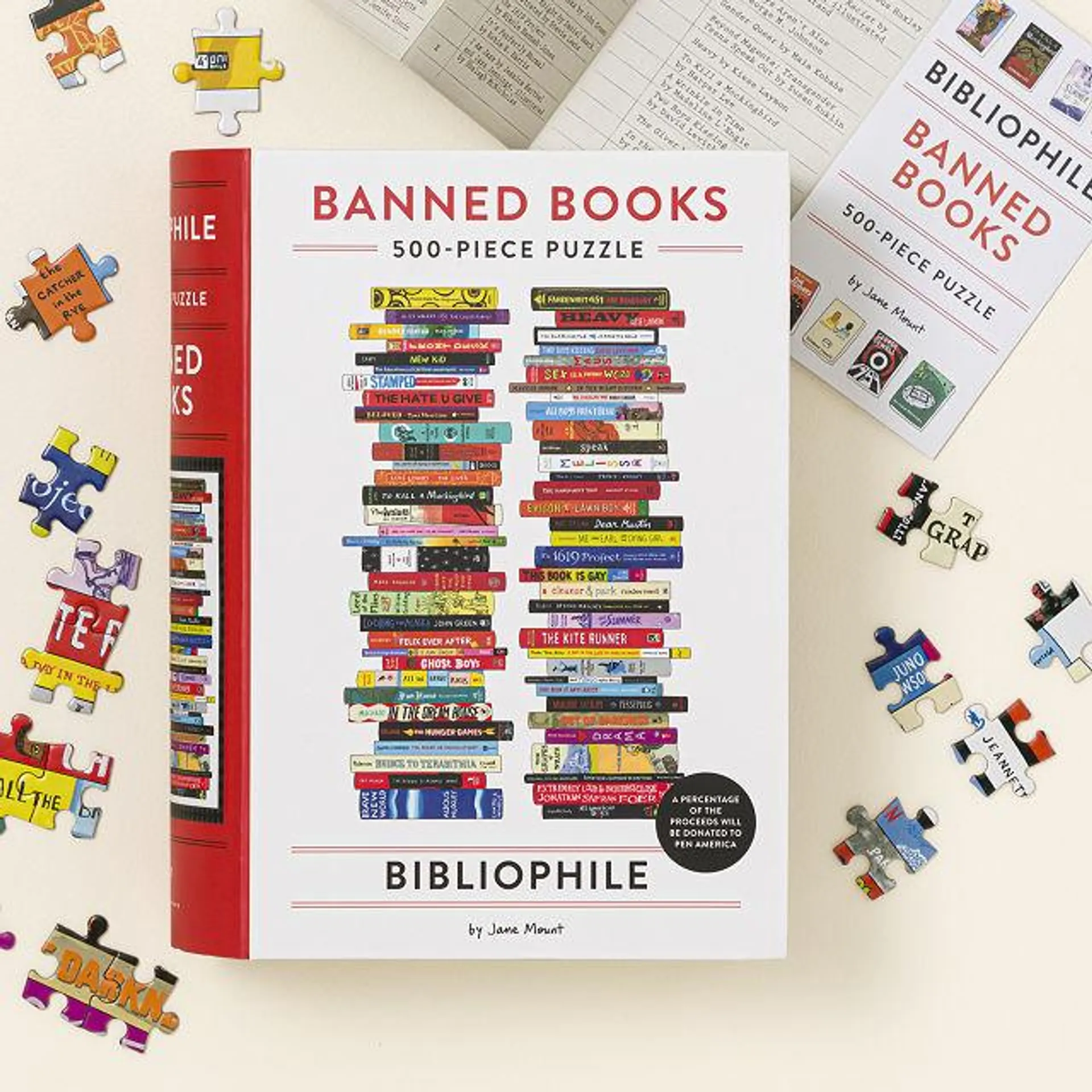 Banned Books Puzzle & Reading Checklist