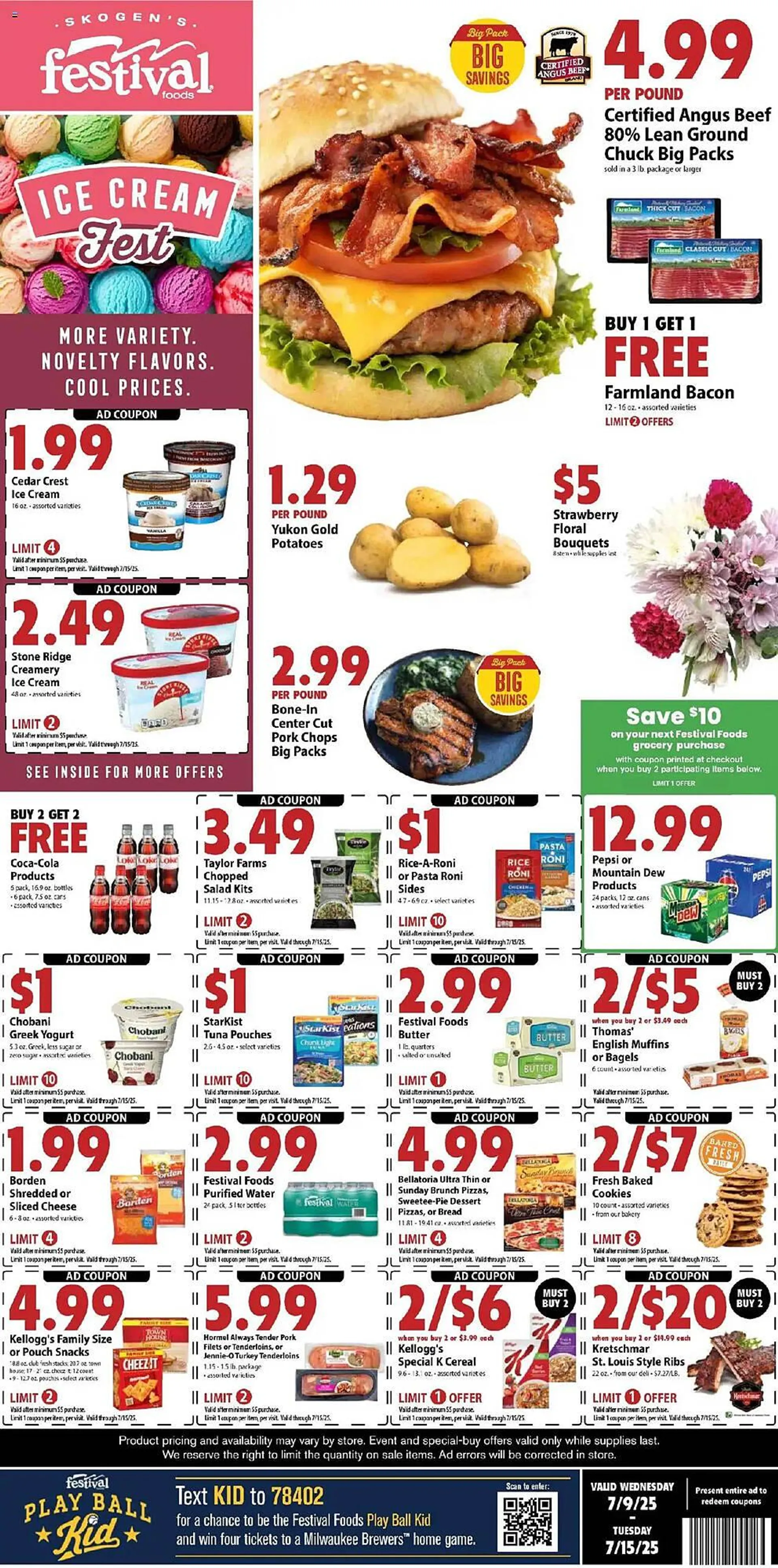 Weekly ad Festival Foods Weekly Ad from July 9 to July 16 2025 - Page 1