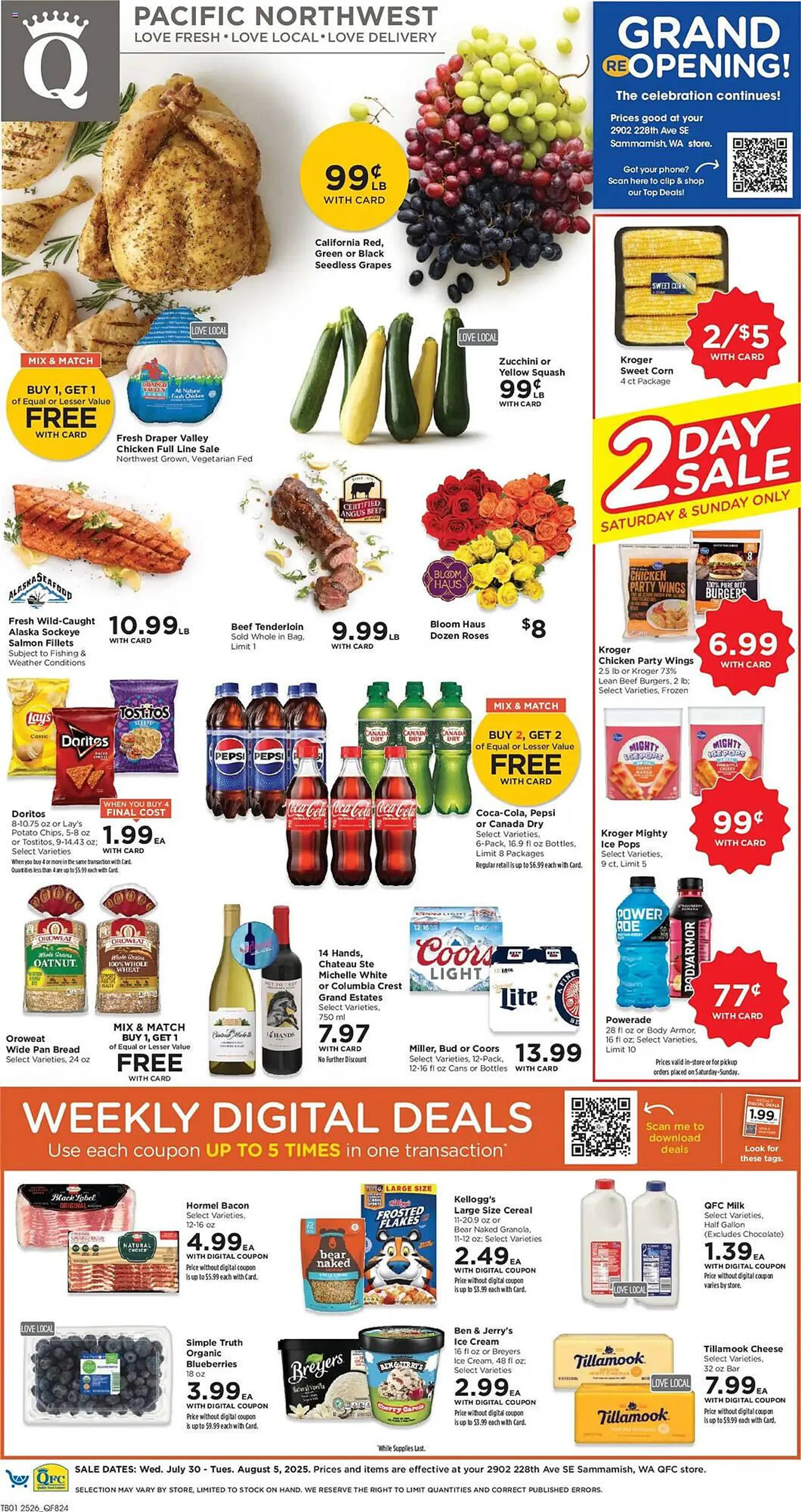 Weekly ad QFC Weekly Ad from July 30 to August 5 2025 - Page 1