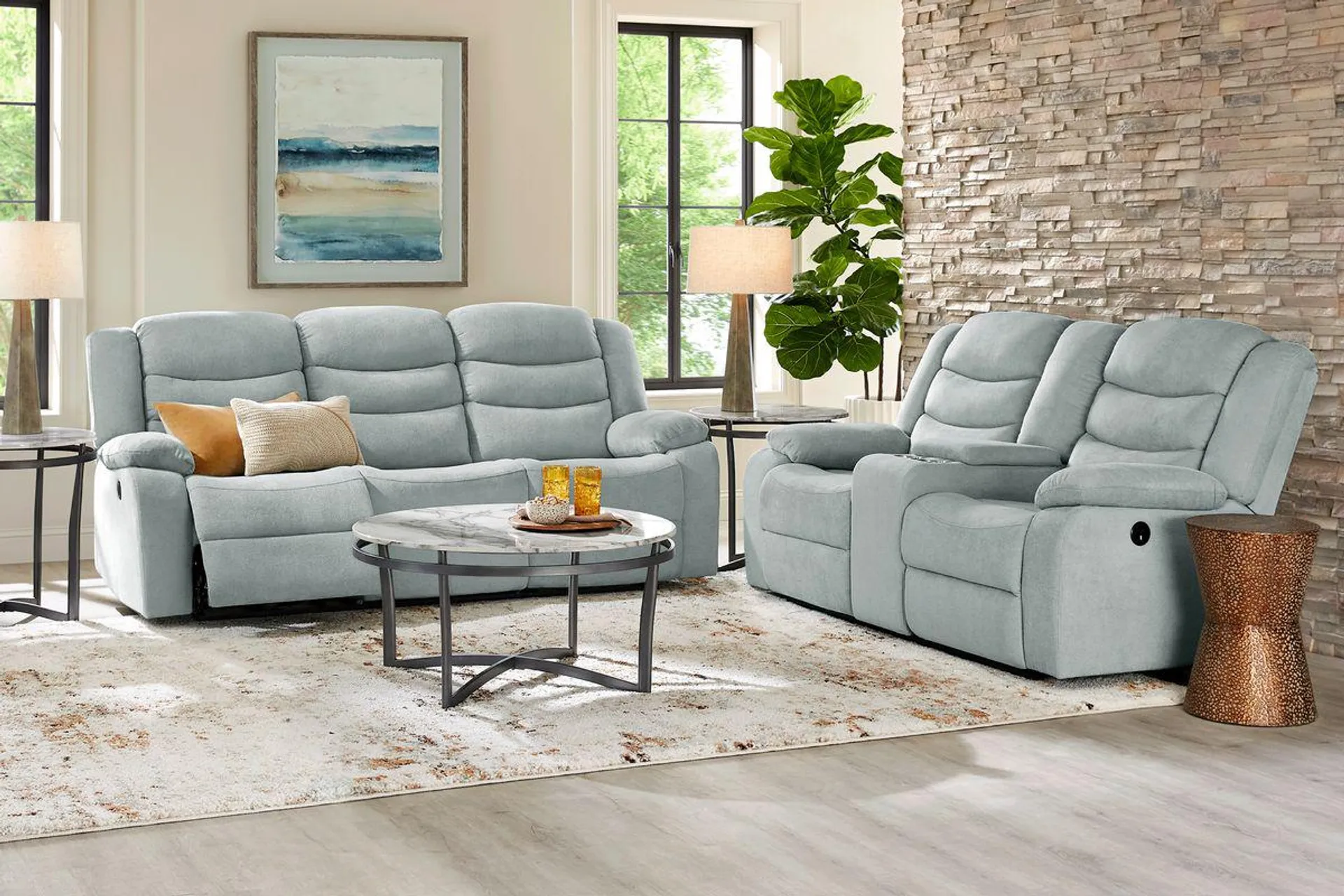 Swansea Power Reclining Sofa