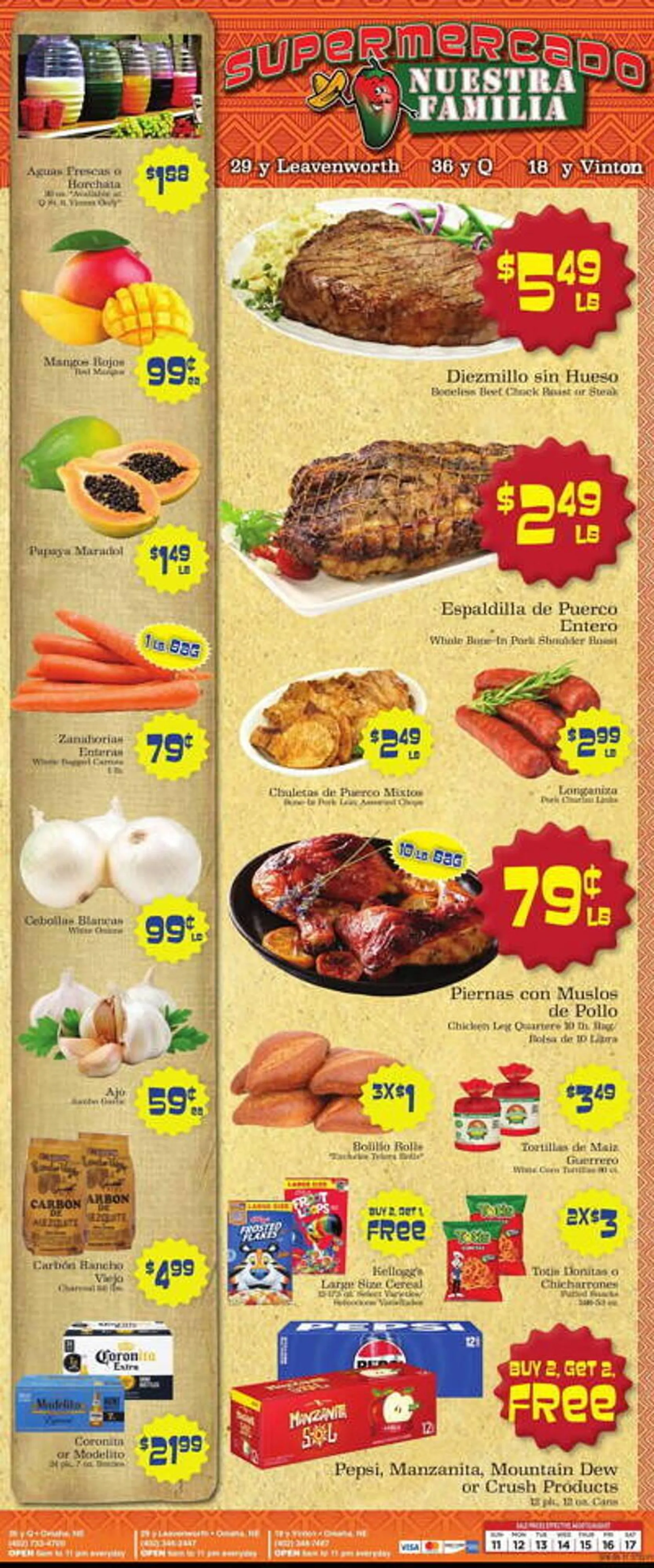 Supermercado Nuestra Familia Weekly Ad - 1