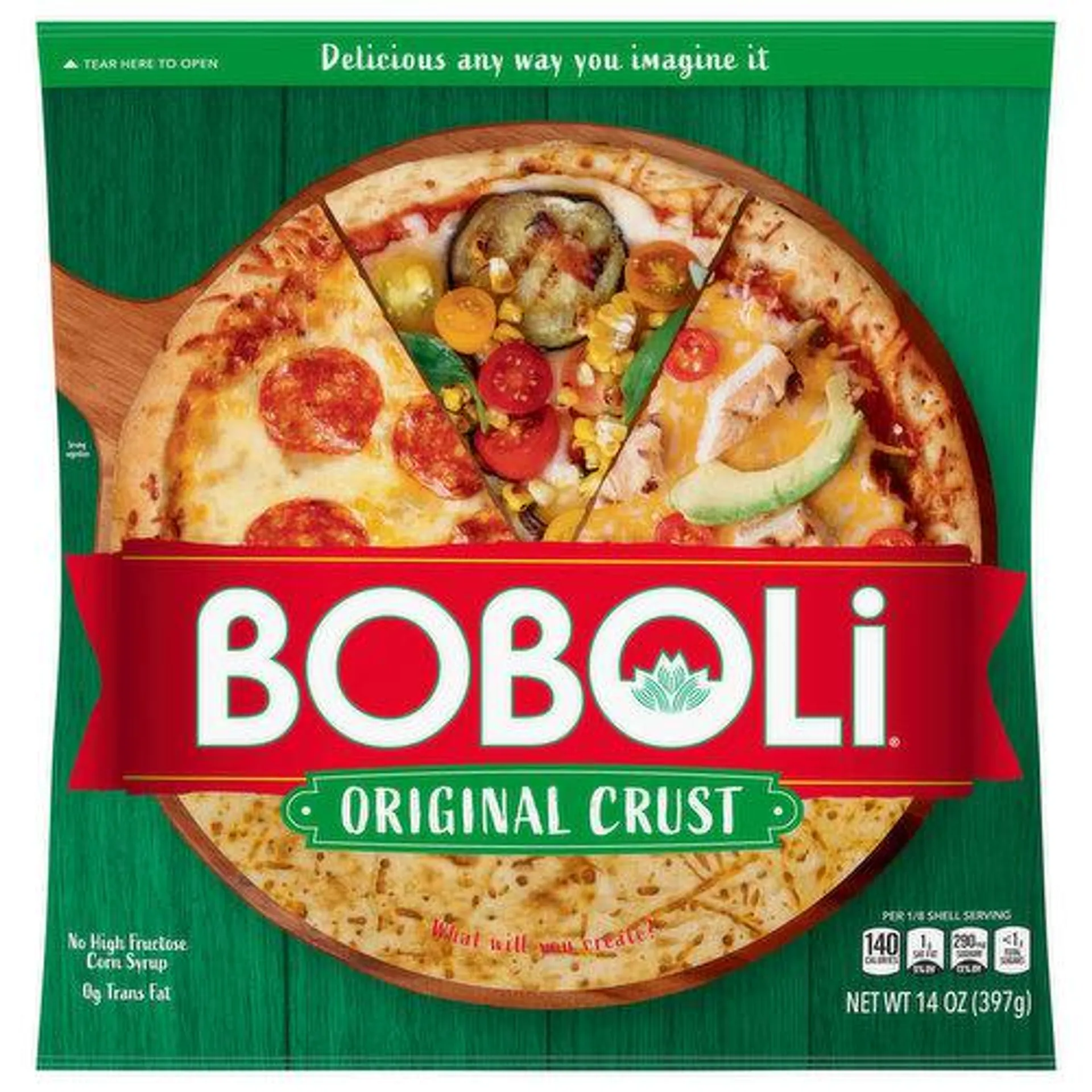 Boboli Pizza Crust, Original - 14 Ounce