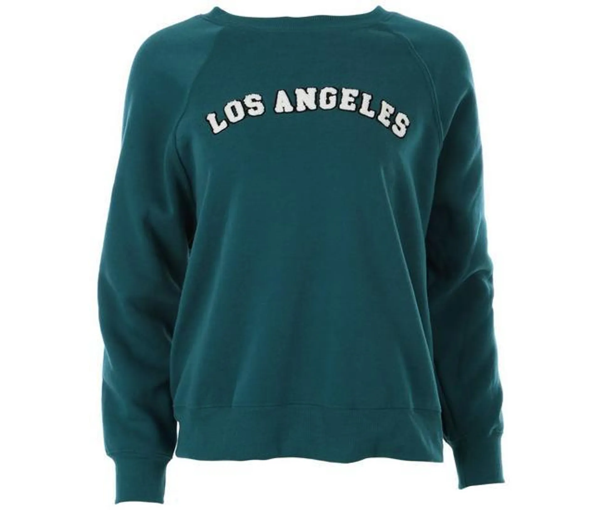 Juniors Los Angeles Patch Long Sleeve Sweatshirt