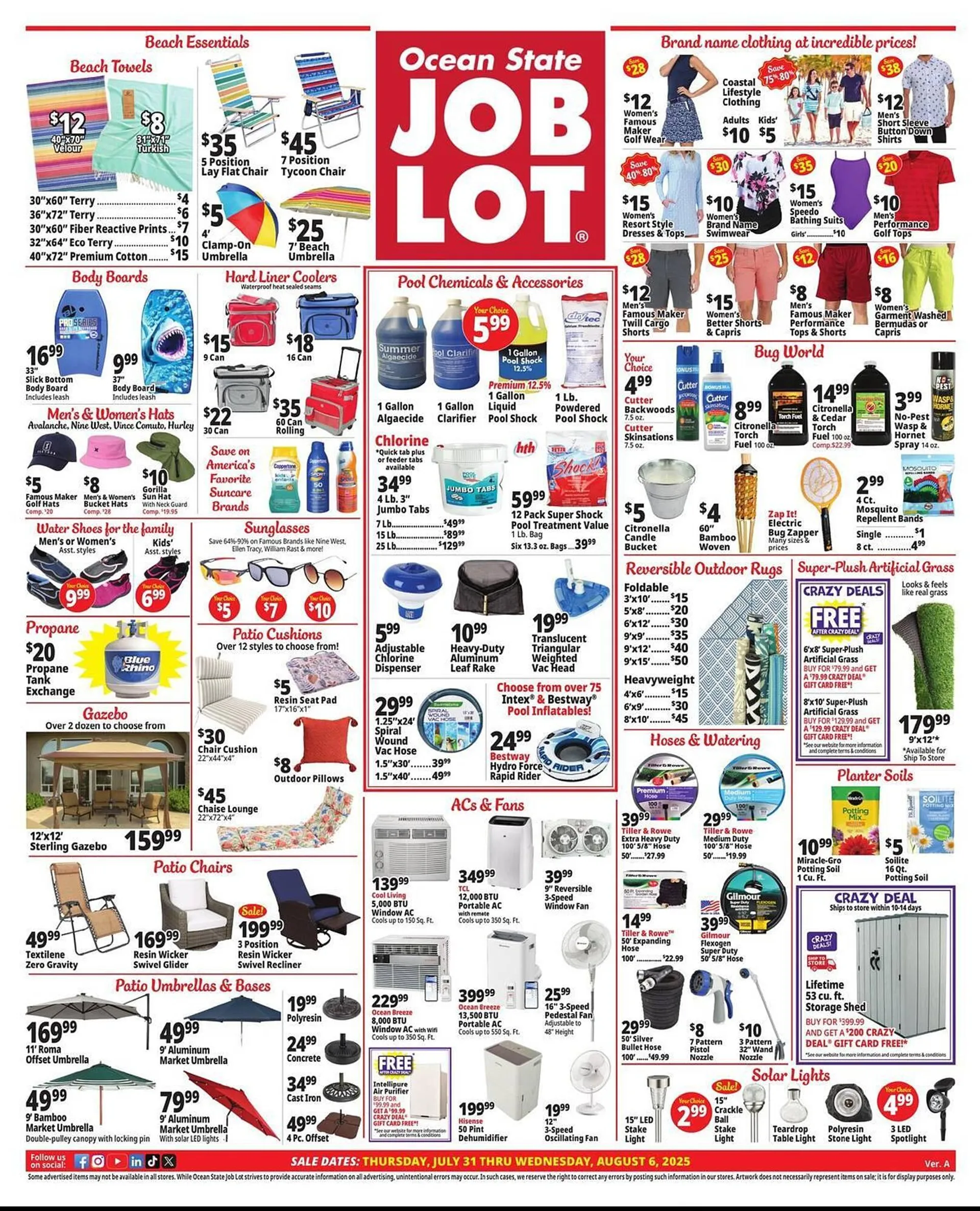 Weekly ad Ocean State Job Lot Weekly Ad from July 31 to August 6 2025 - Page 1