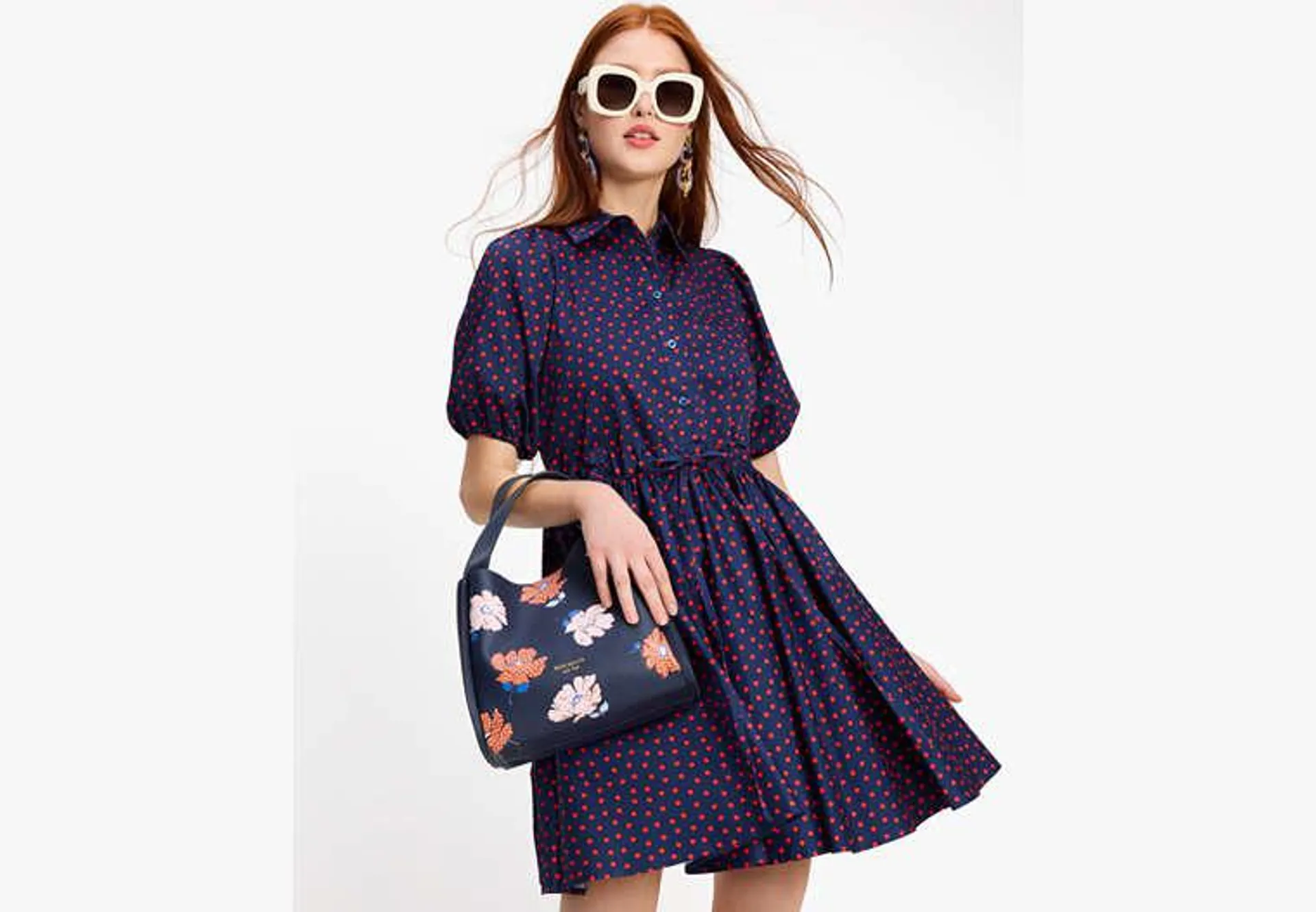 Spring Time Dot Millie Dress