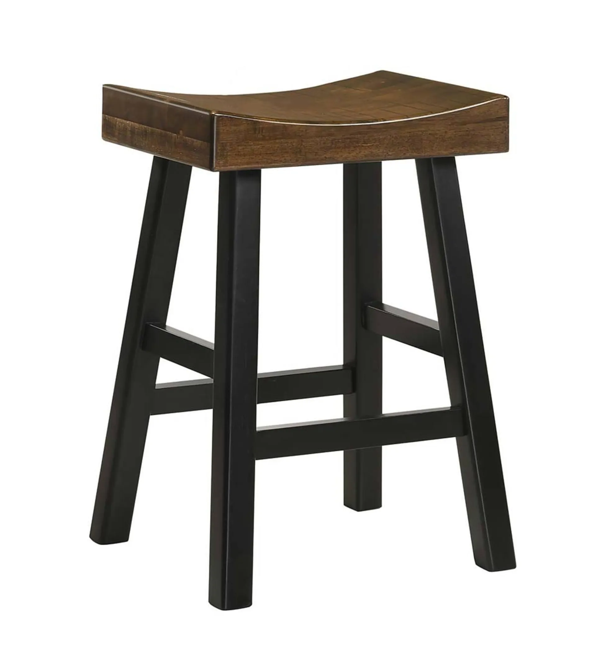 25" Wood Saddle Counter Stool - Elm