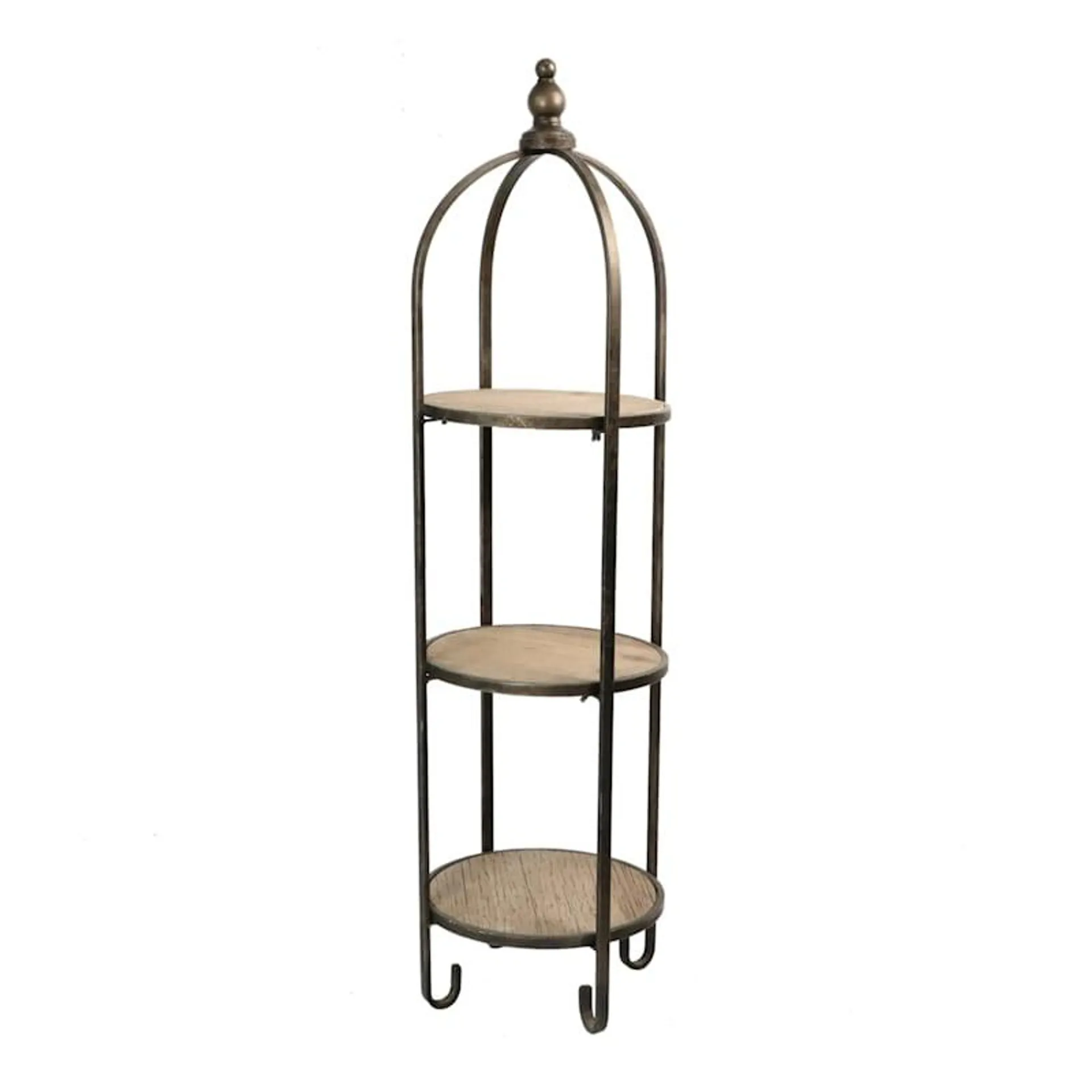 Metal & Wood Plant Stand, 36"