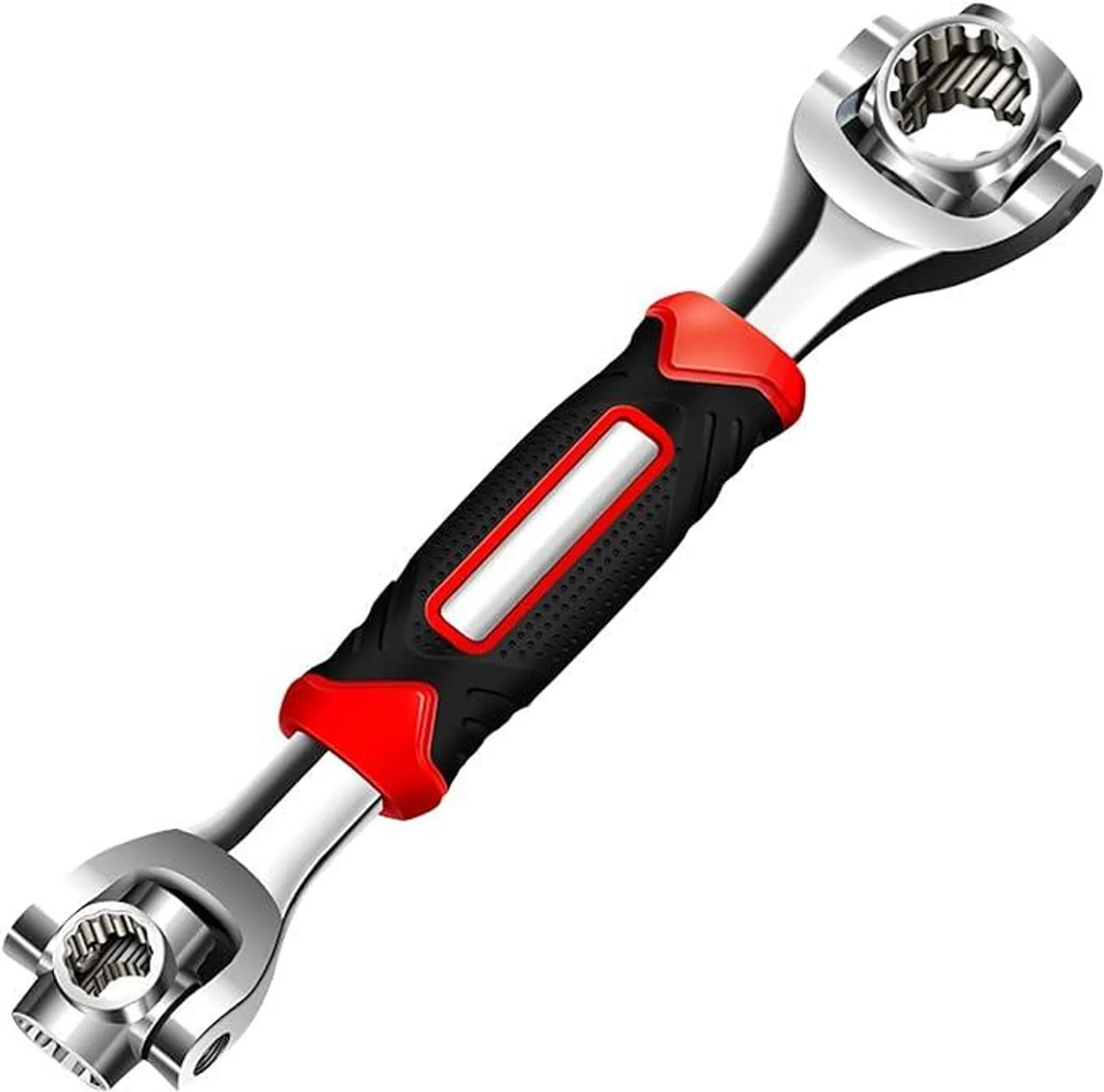 52 in 1 Socket Wrench, Stainless Steel Professional Multi-Functional Rotating Tools, 360 Degree Revolving Spanner