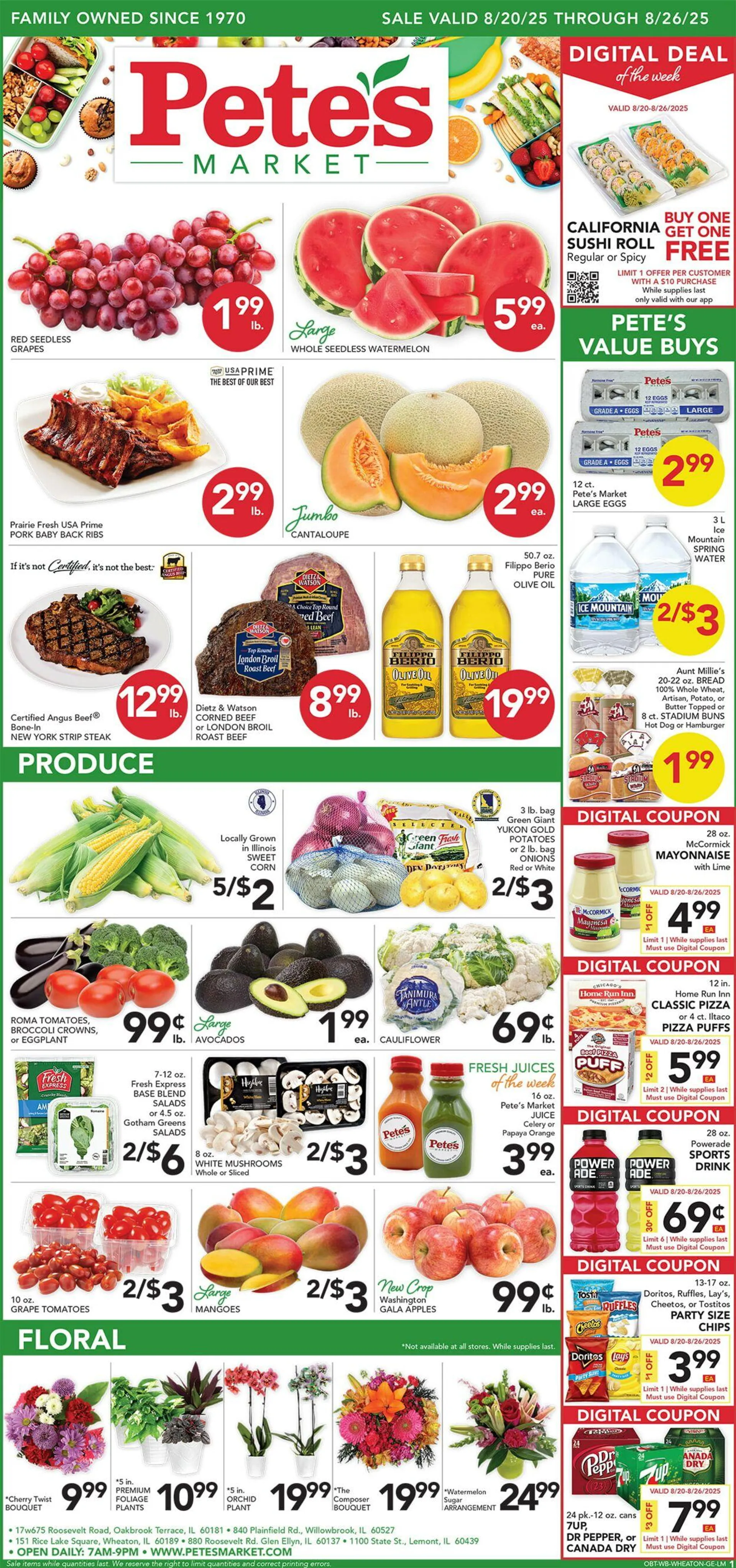 Weekly ad Pete's Fresh Market from August 13 to August 19 2025 - Page 1