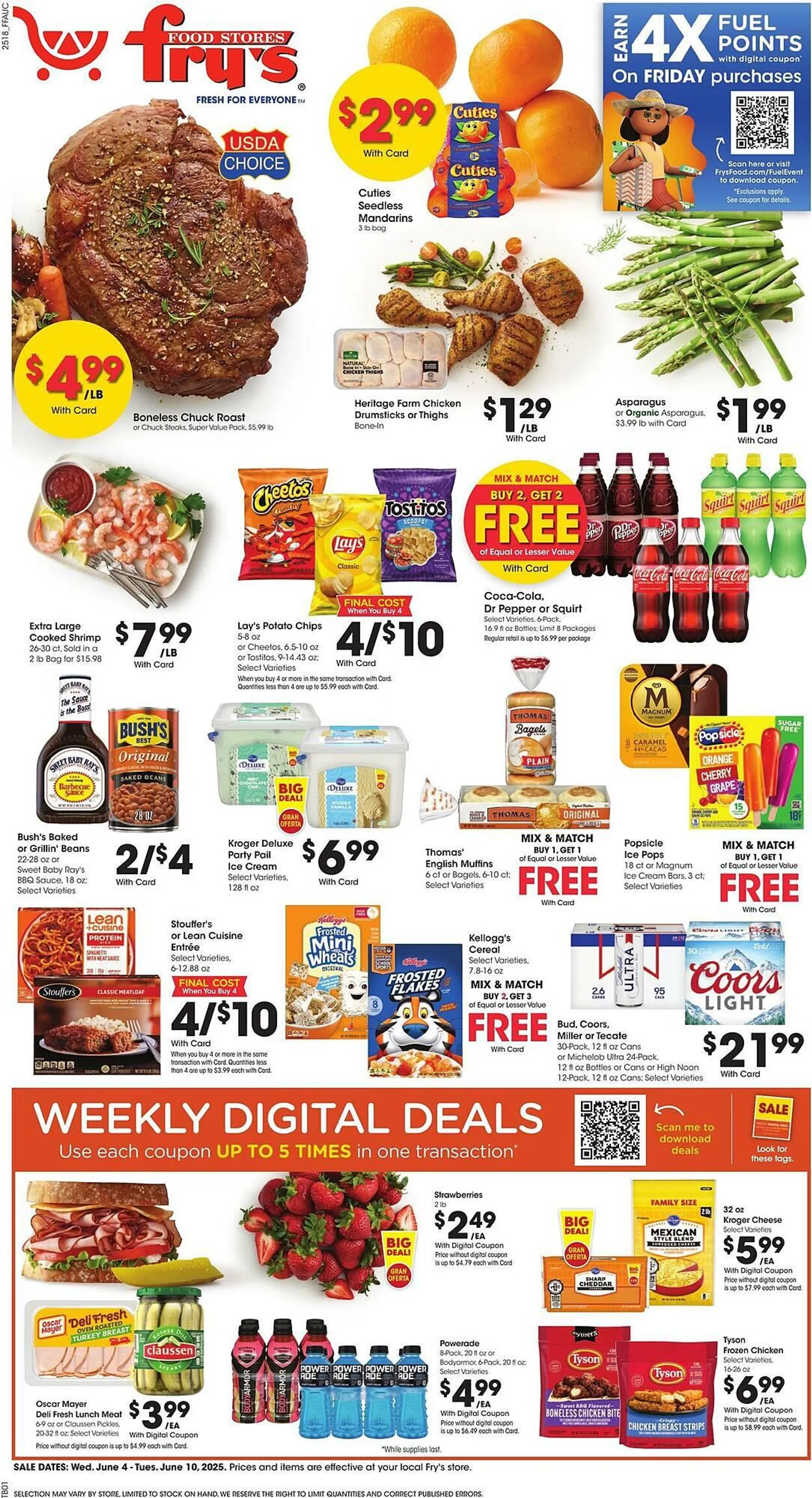Weekly ad Fry's Weekly Ad from June 4 to June 10 2025 - Page 1