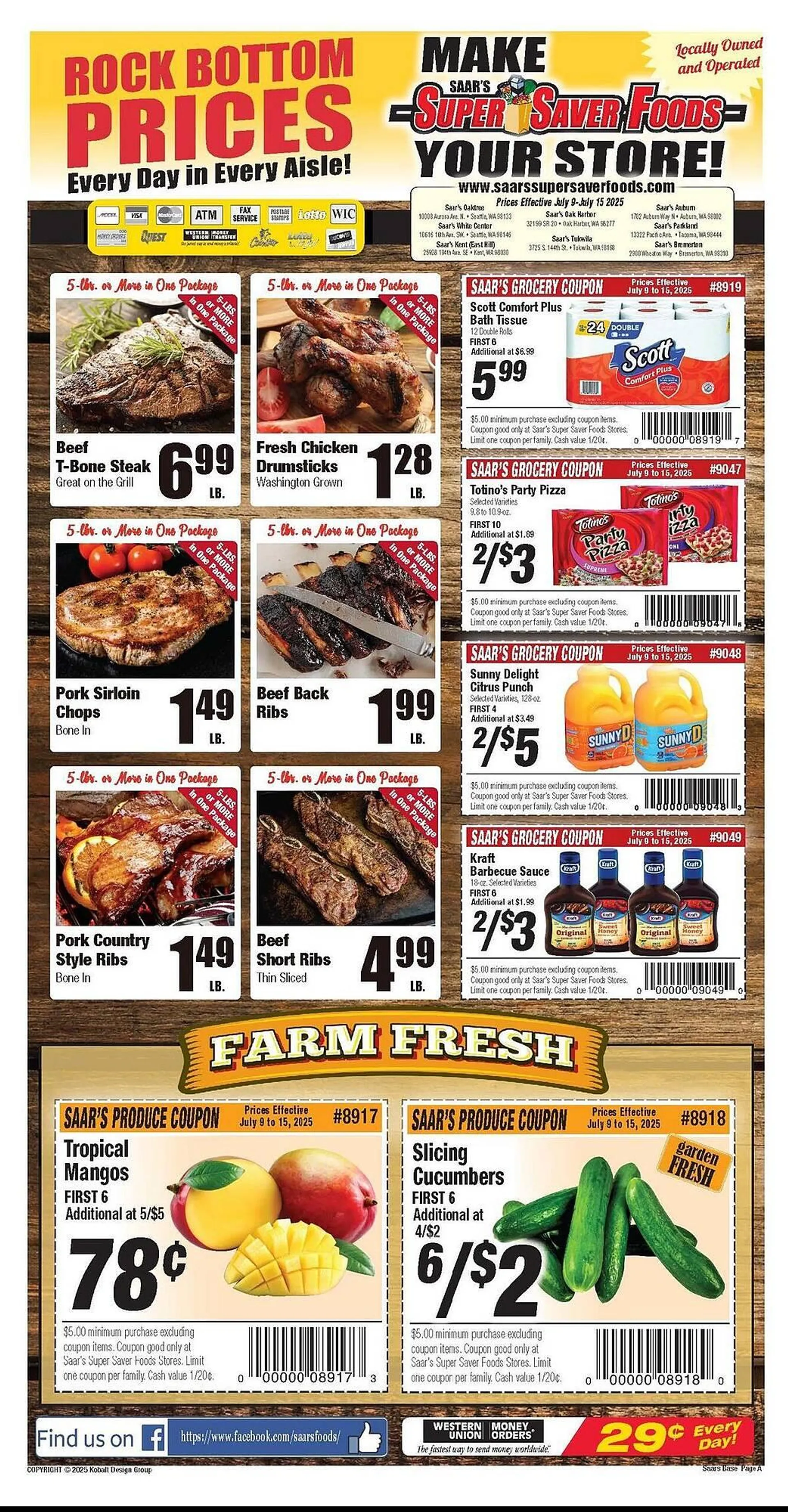 Weekly ad Super Saver Weekly Ad from July 9 to July 15 2025 - Page 1