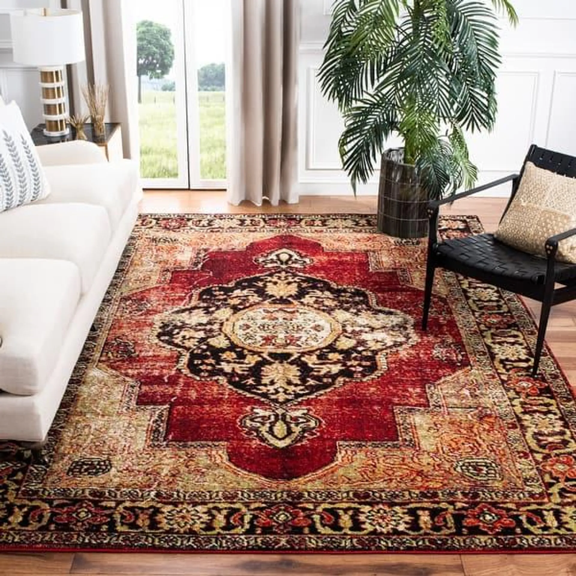 SAFAVIEH Vintage Hamadan Hediye Oriental Distressed Rug