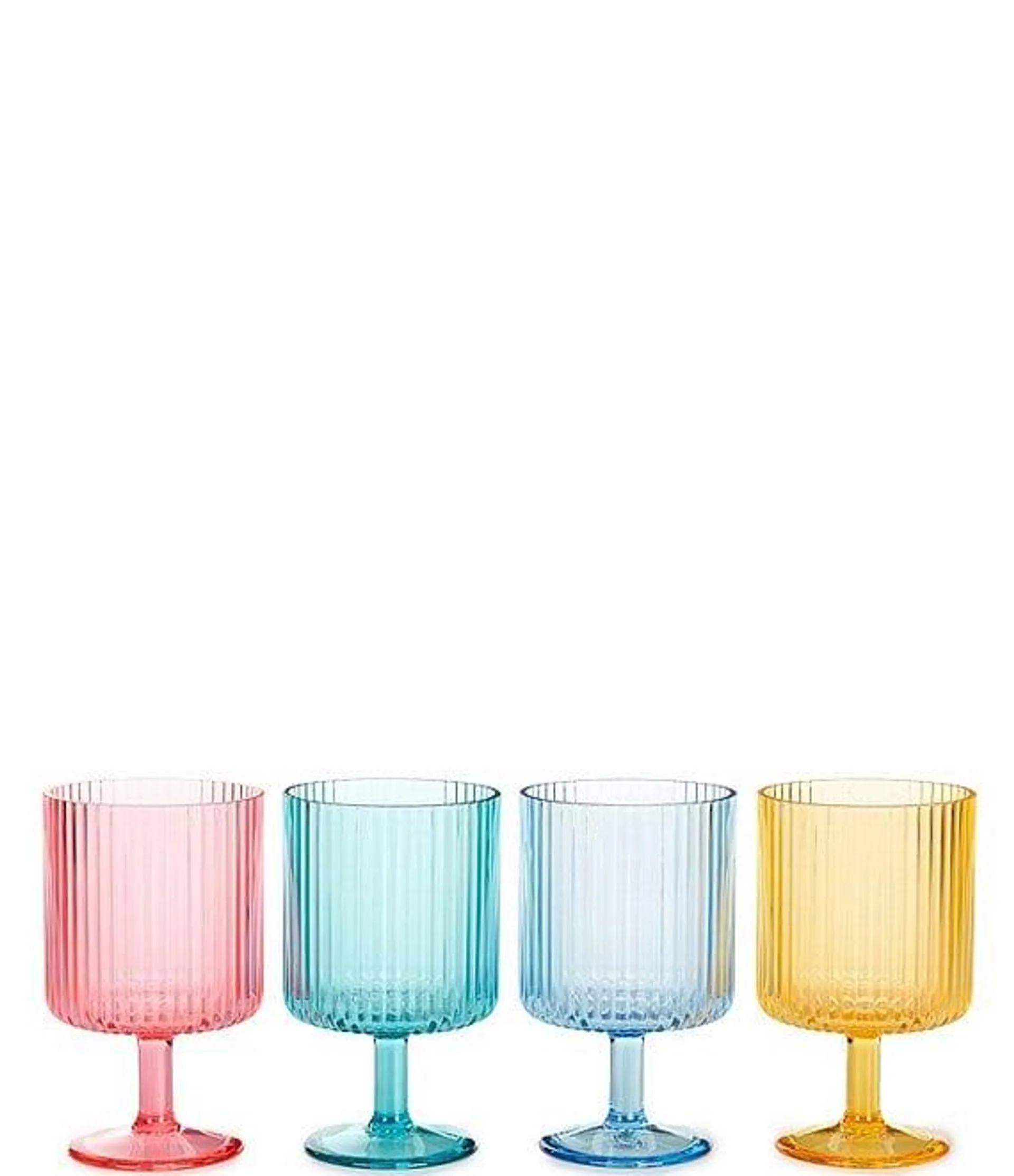 Mesa Acrylic Stacking Goblets, Set of 4