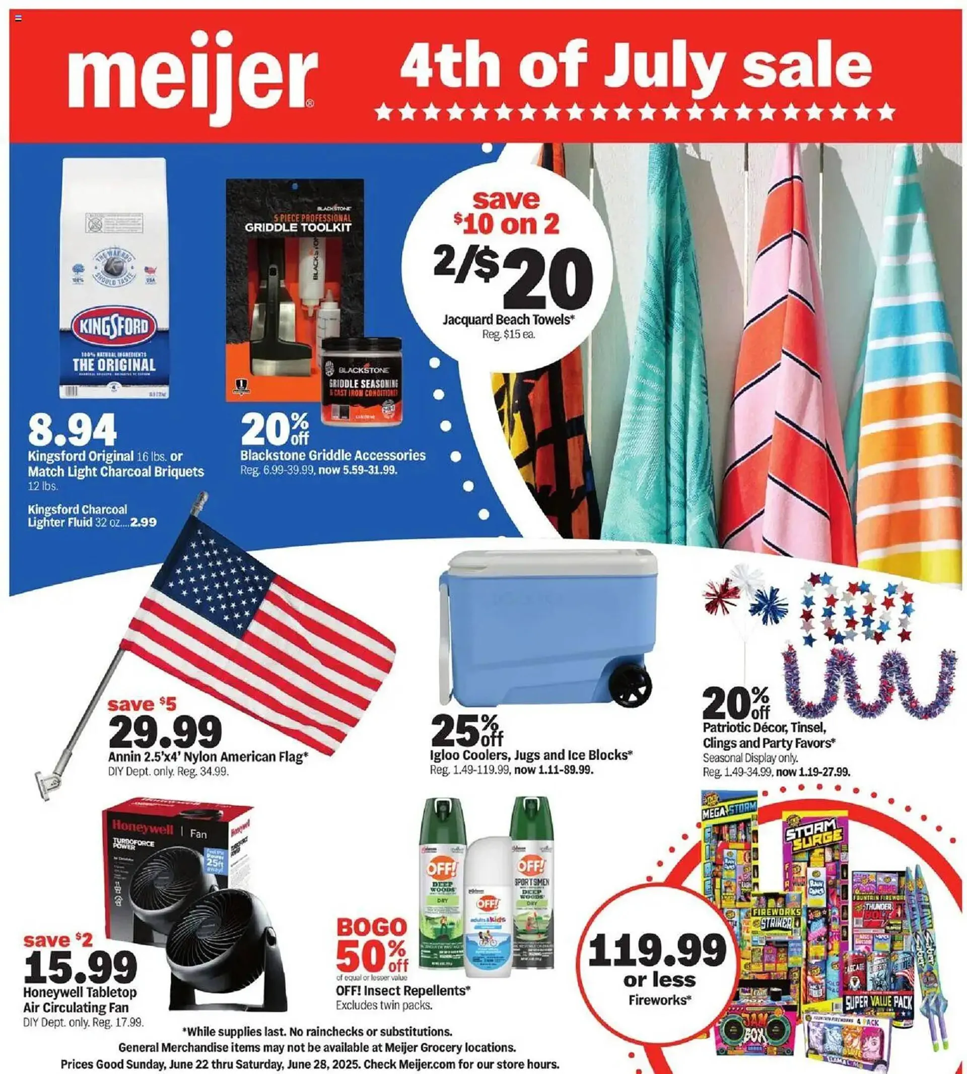 Weekly ad Meijer Weekly Ad from June 22 to June 28 2025 - Page 1