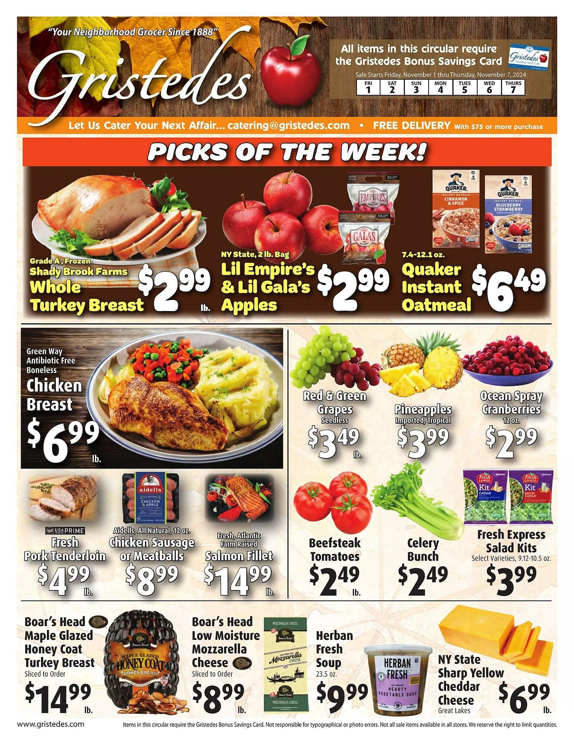 Gristedes Weekly Ad - 1