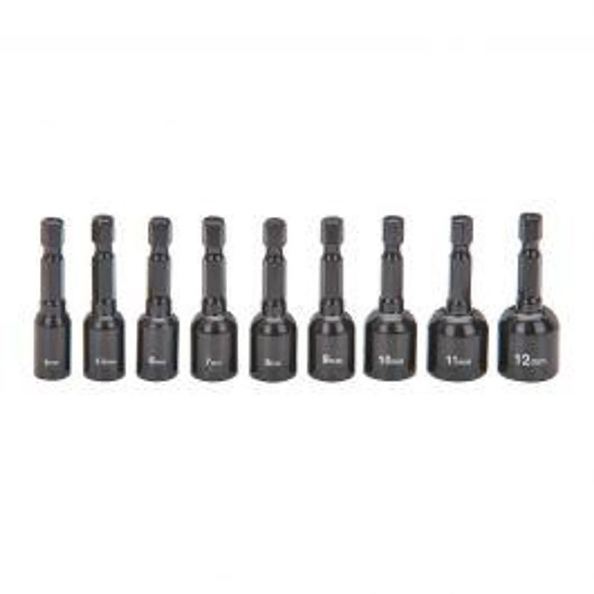 Quick Release Magnetic Metric Nut Setter Set, 9 Piece