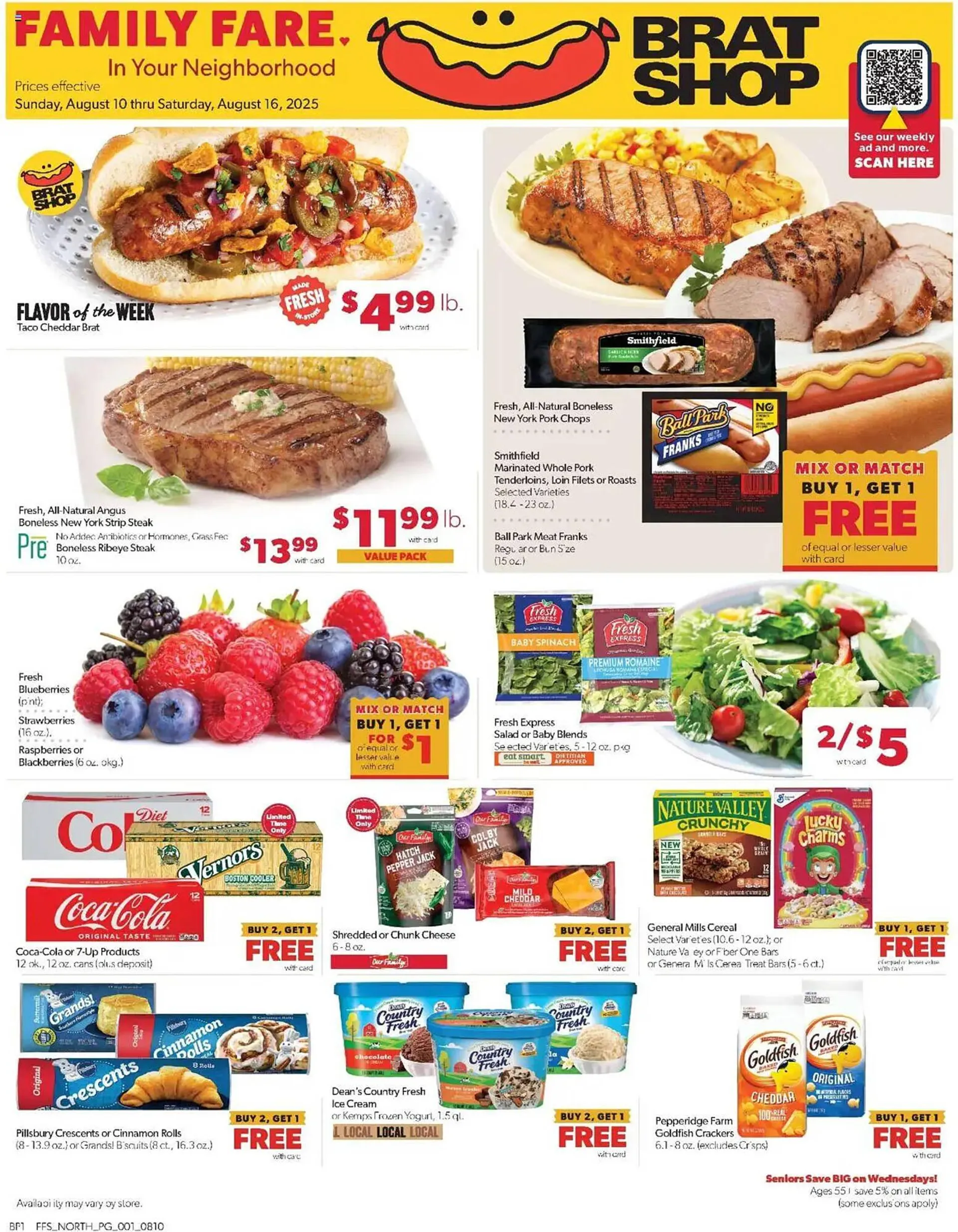 Weekly ad Family Fare Weekly Ad from August 10 to August 17 2025 - Page 1
