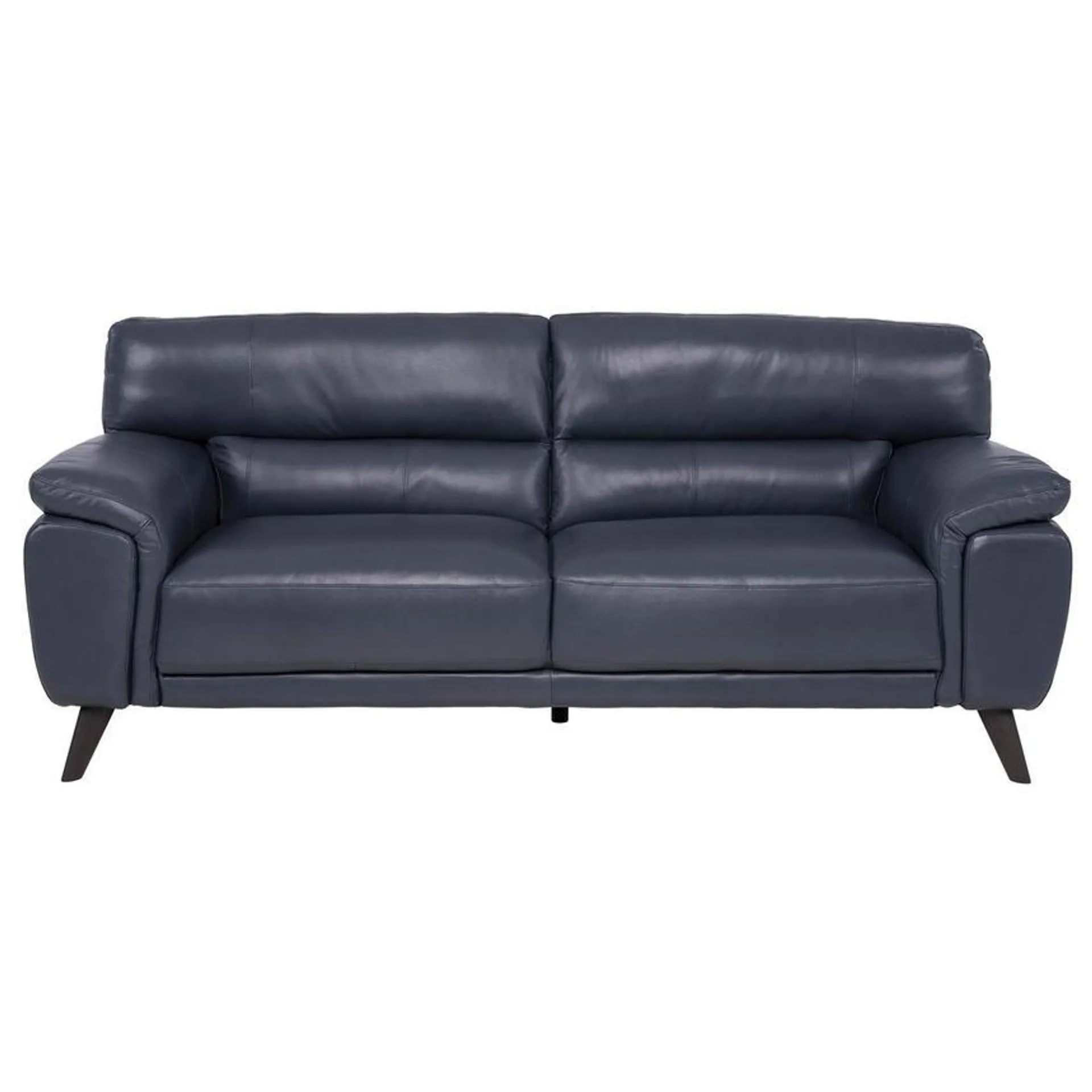 Franco Blue Leather Sofa