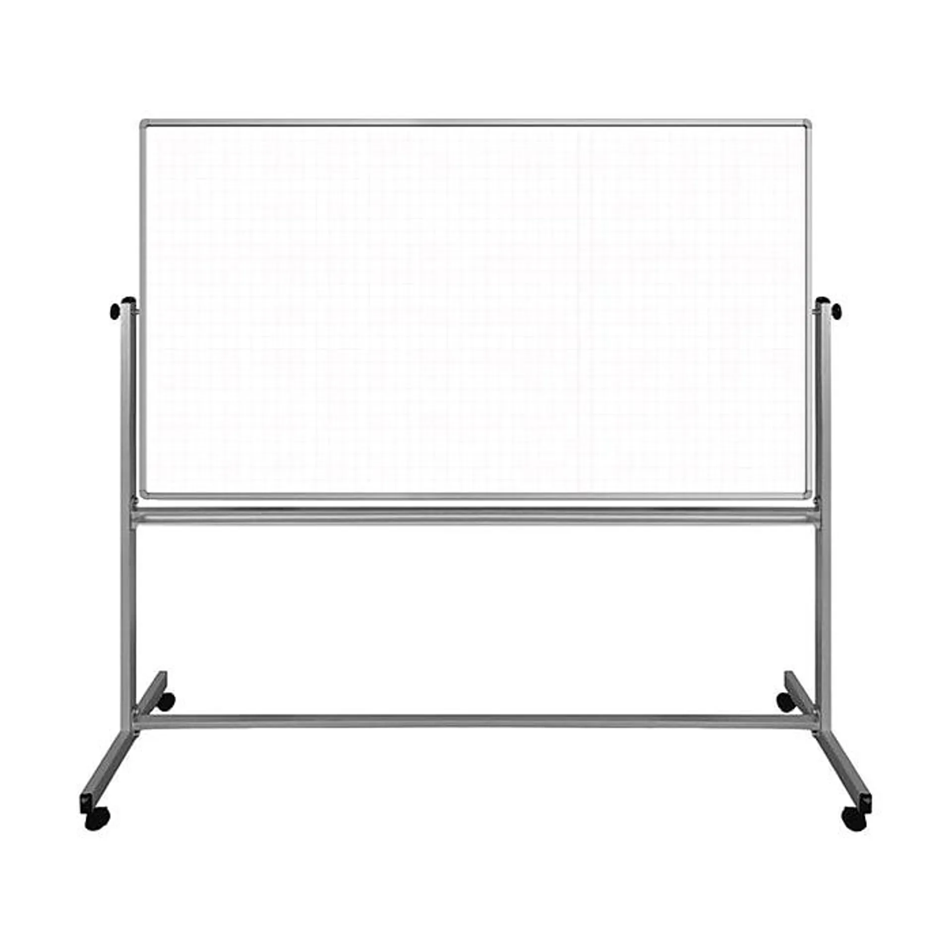 Luxor Dry-Erase Mobile Combination Ghost Grid/Whiteboard,