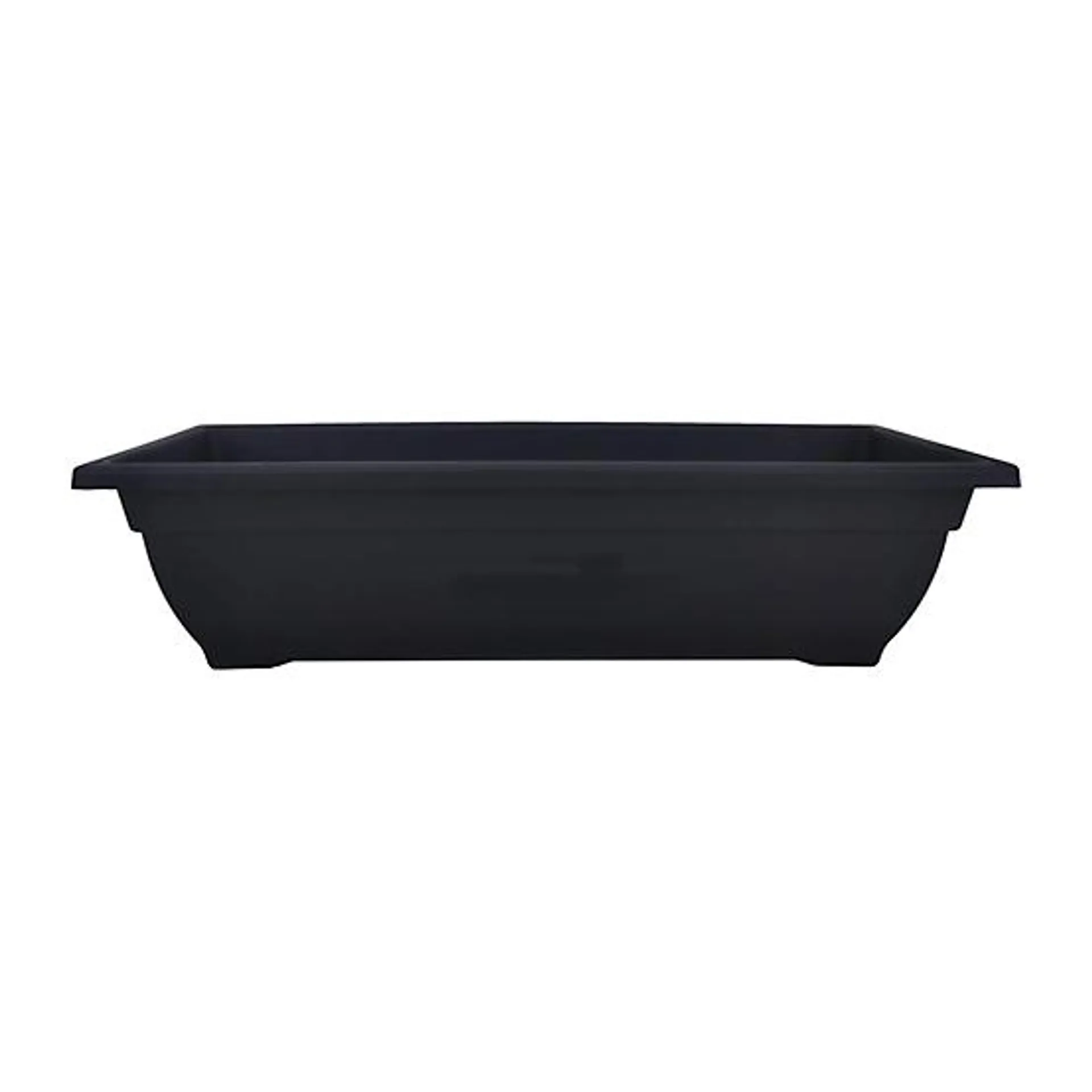 17 lb. Rectangular Planter, 24 in., Black