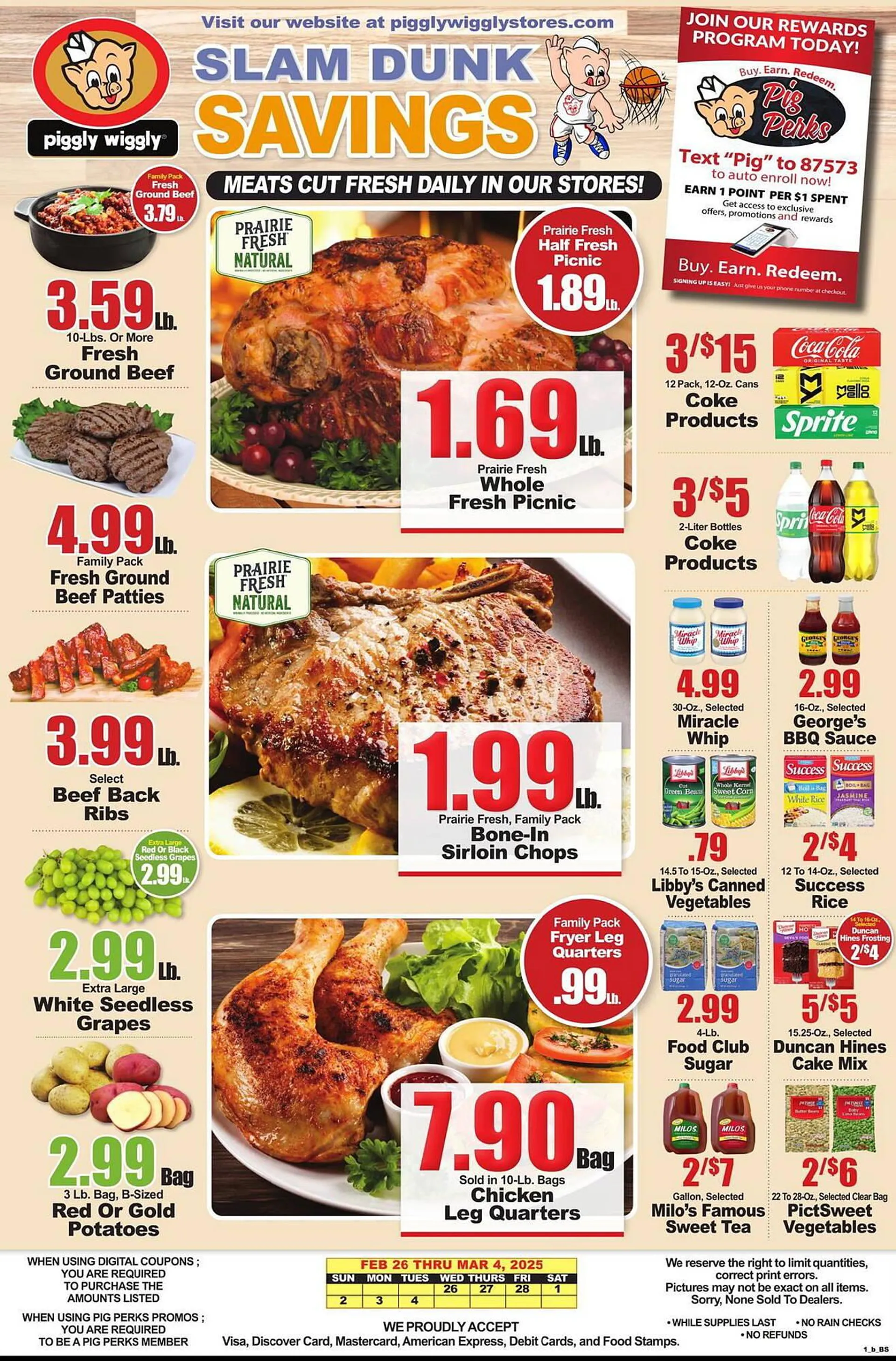 Catálogo de Piggly Wiggly Weekly Ad 26 de febrero al 4 de marzo 2025 - Página 1