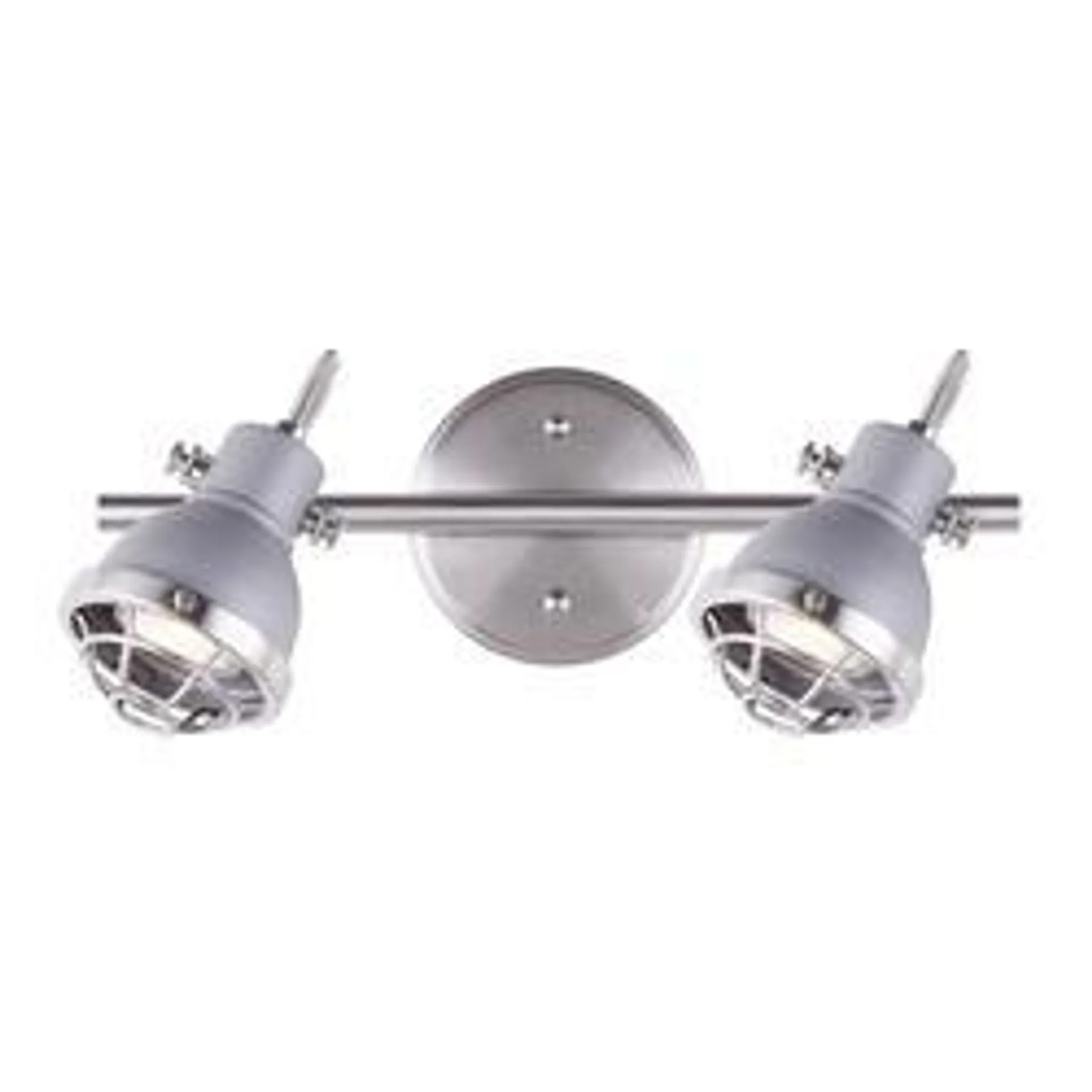 Canarm Inc. Gunnar Gray & Brushed Nickel 2-Head Fixed Track Light