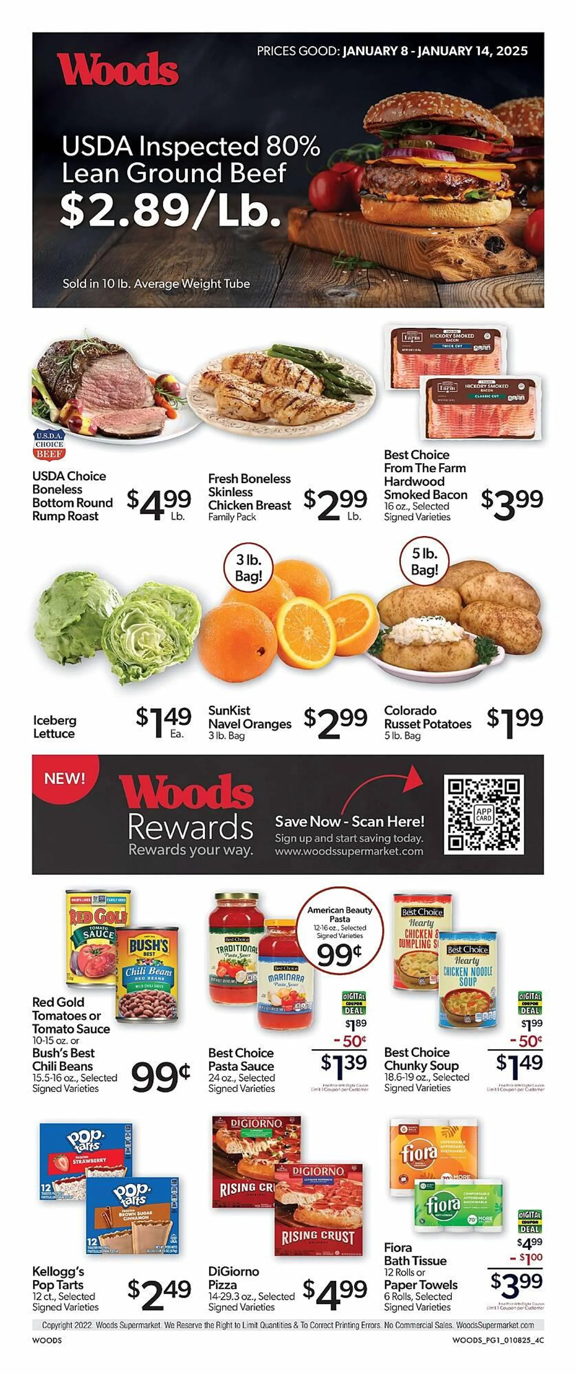 Woods Supermarket Weekly Ad - 1