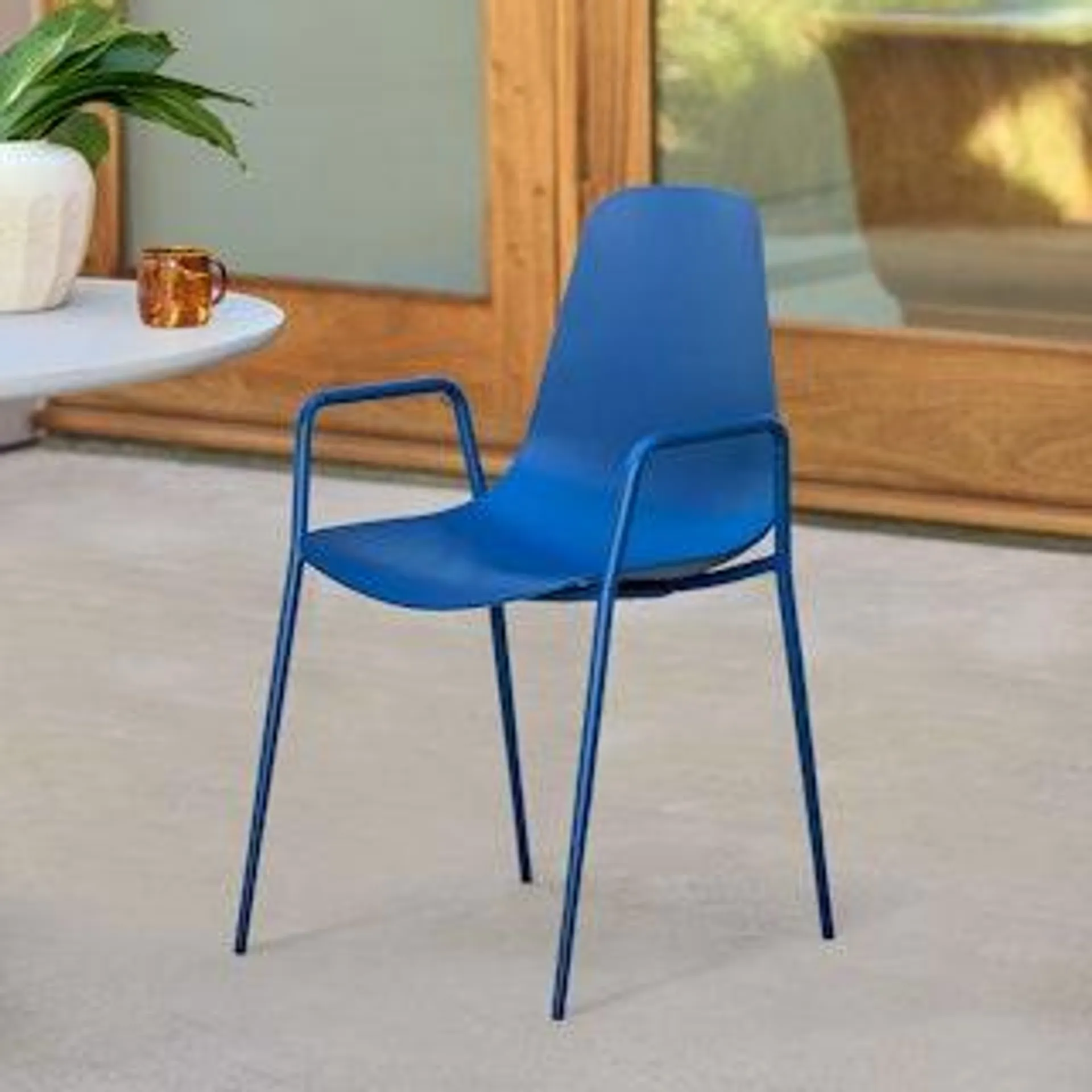 Svelti Stackable Dining Armchair - Berry Blue