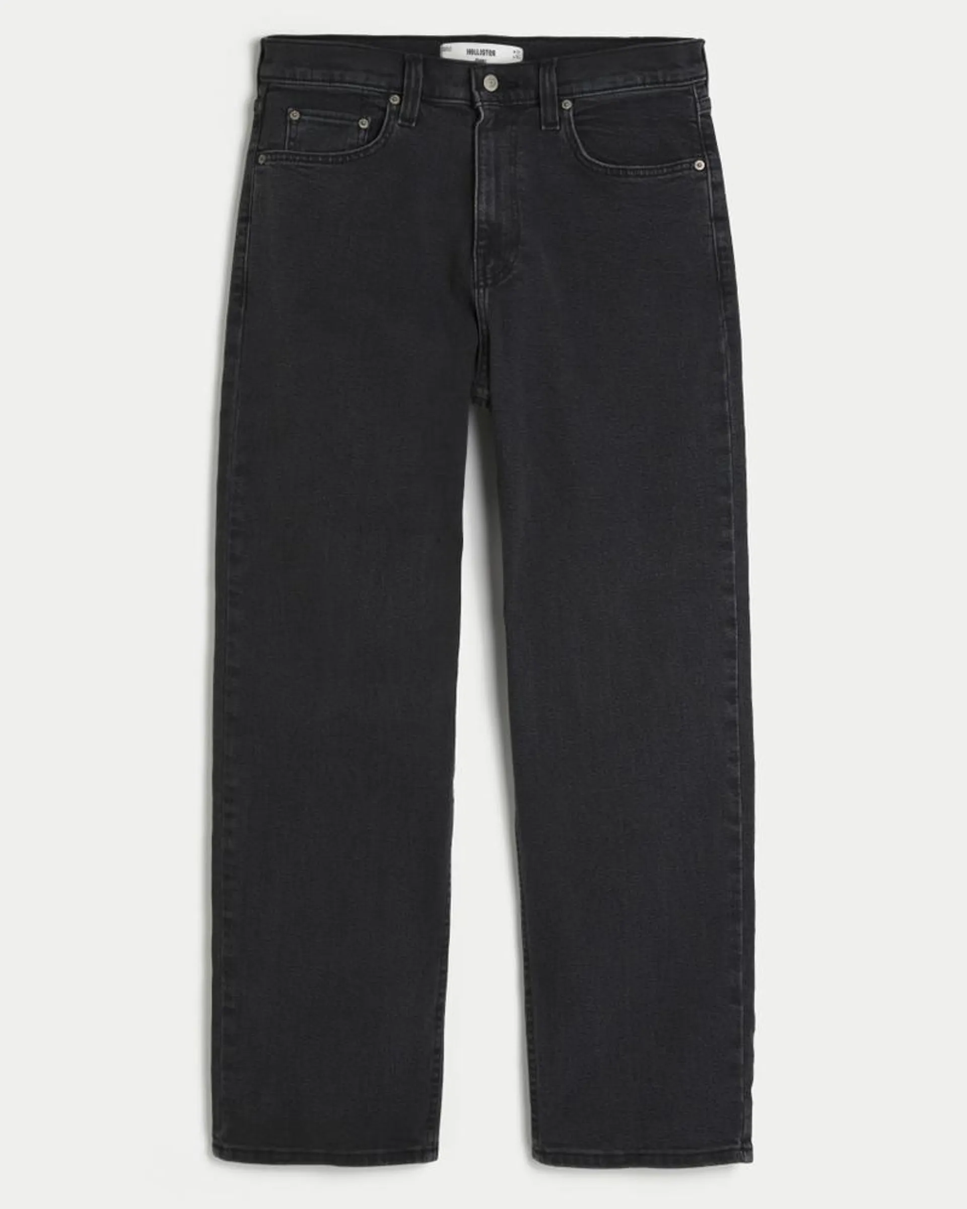 Washed Black Baggy Jeans