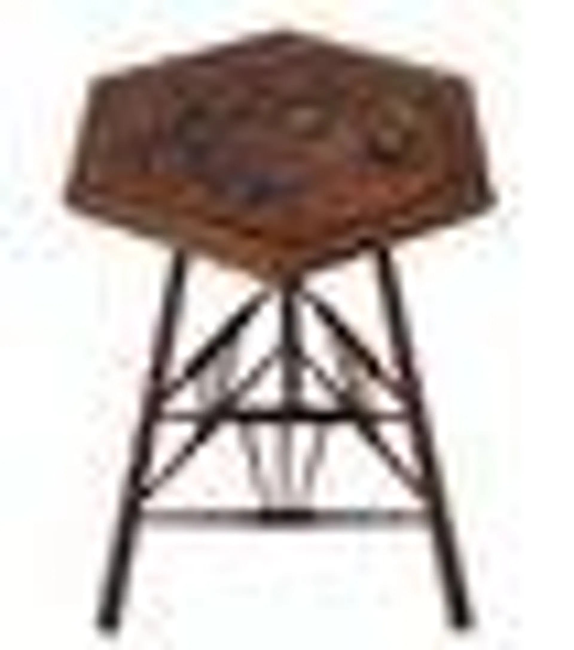 Arts & Crafts Art Nouveau Side Table with Original Leather Top, 1900s