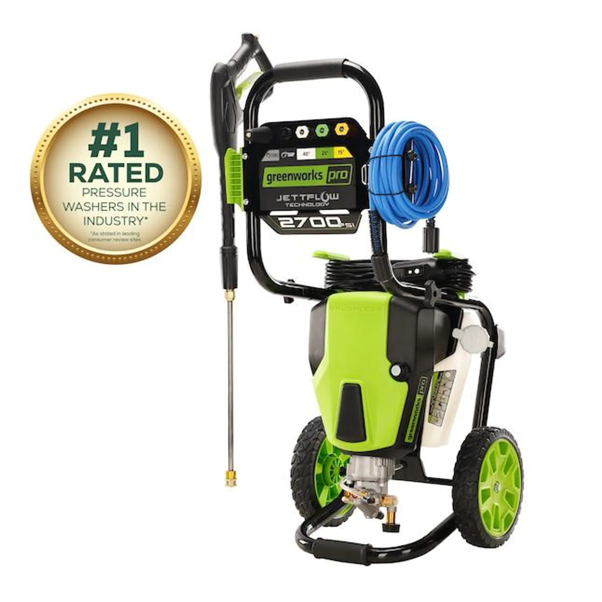 Greenworks Pro 2700 PSI 2.3-Gallons Cold Water Electric Pressure Washer