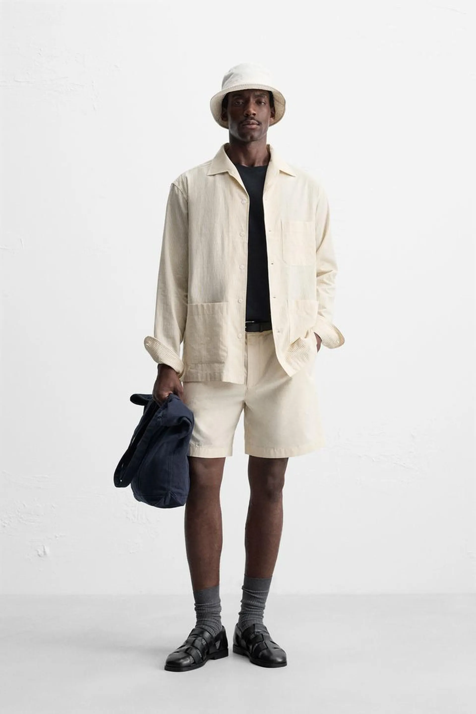 STRIPED OVERSHIRT