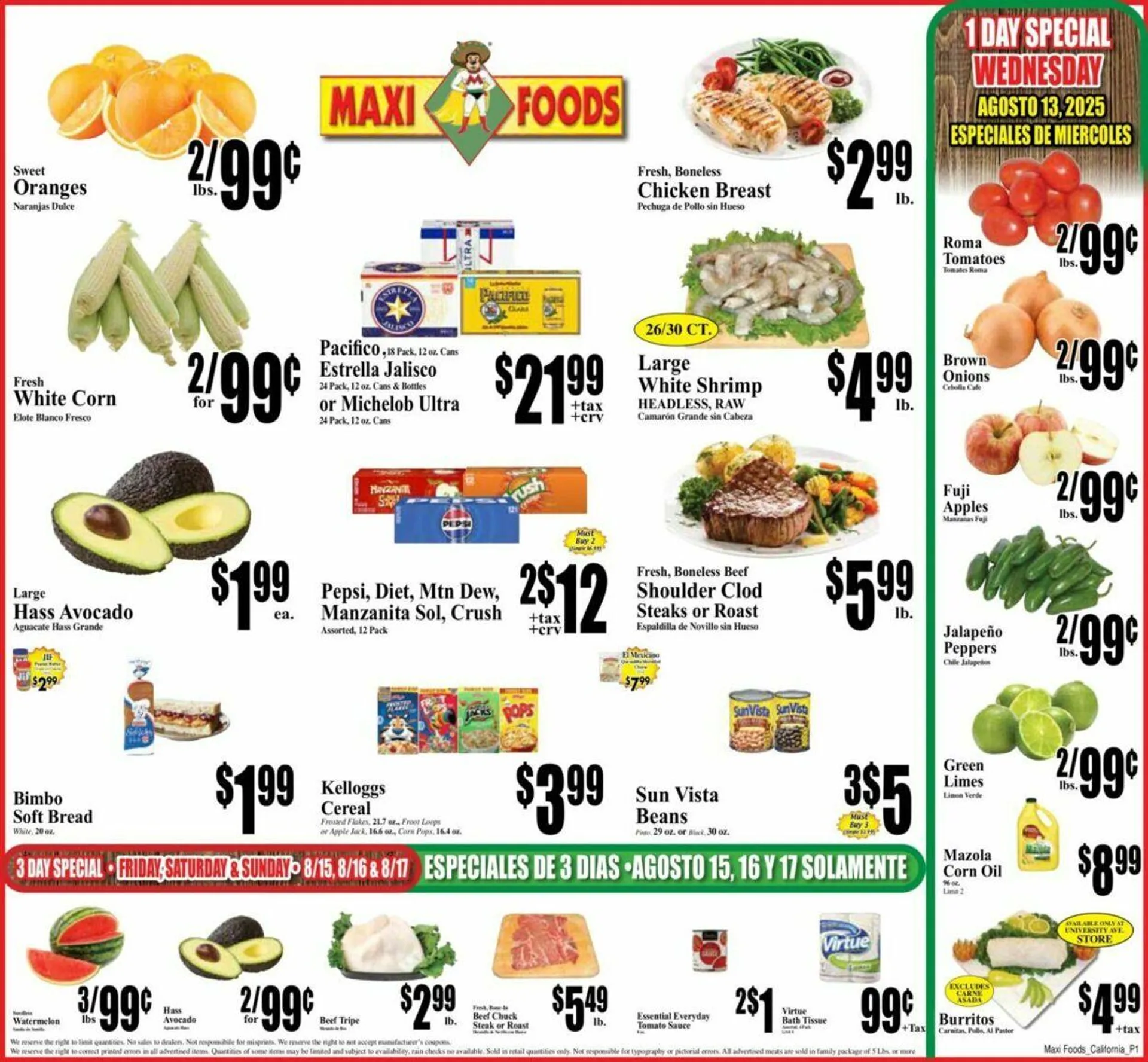 Weekly ad Maxi Foods Current weekly ad from August 6 to August 12 2025 - Page 1