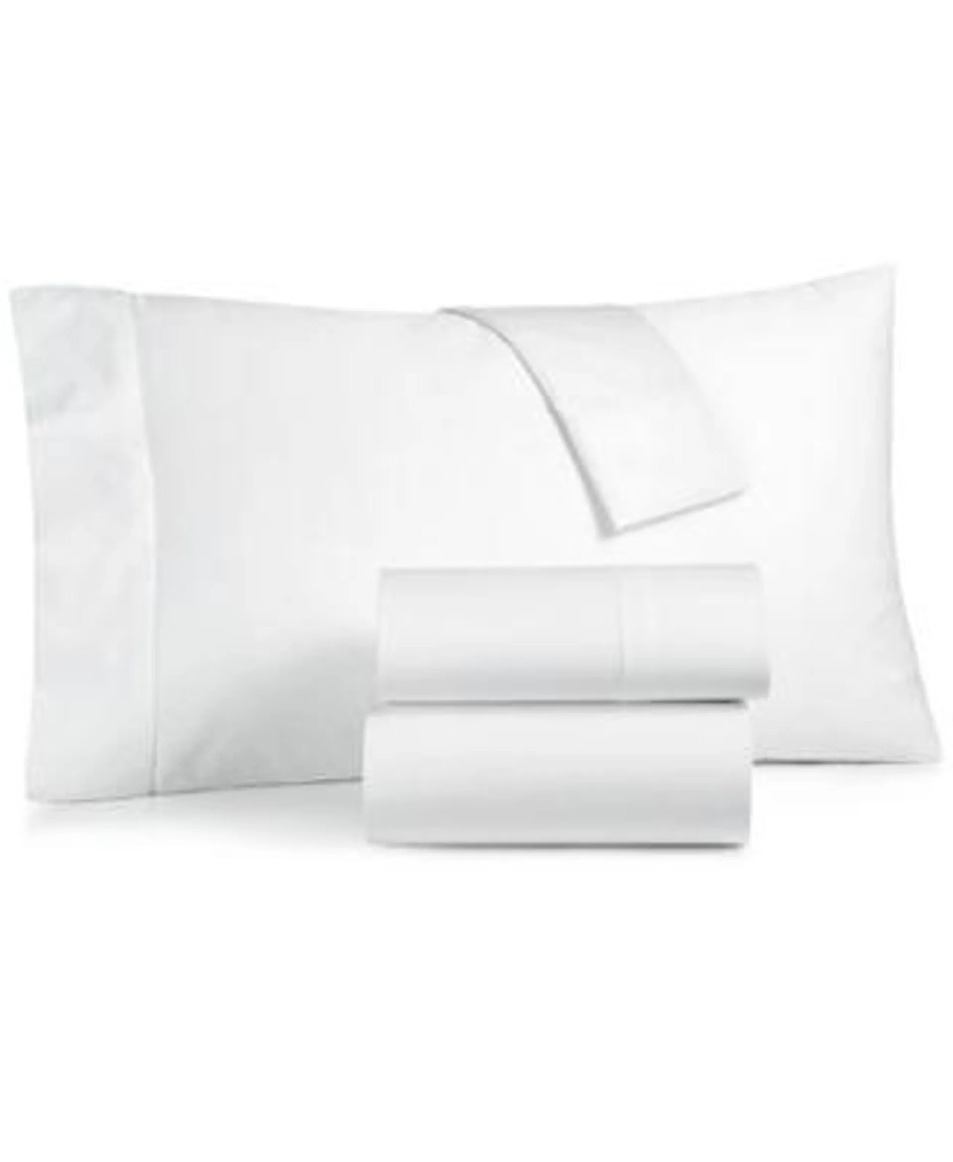 Solid 550 Thread Count 100% Cotton 4-Pc. Sheet Set, Queen, Exclusively at Macy’s