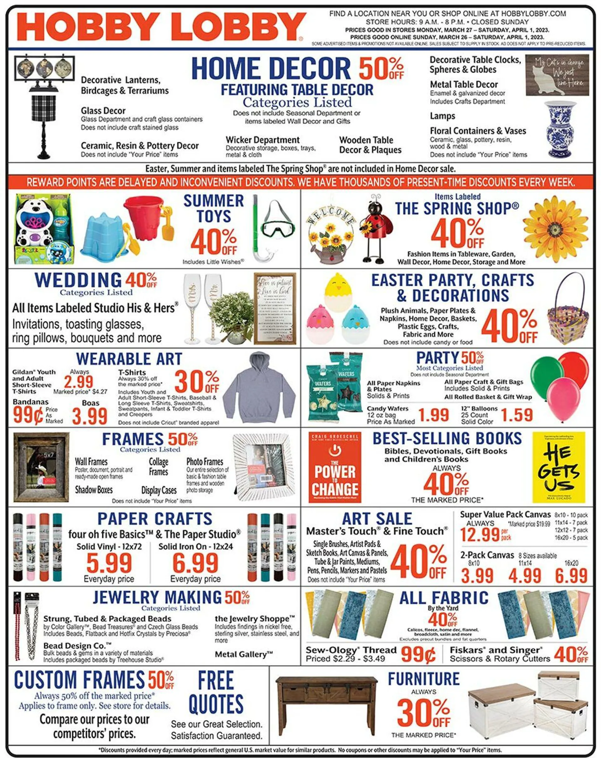 Hobby Lobby Current weekly ad - 1