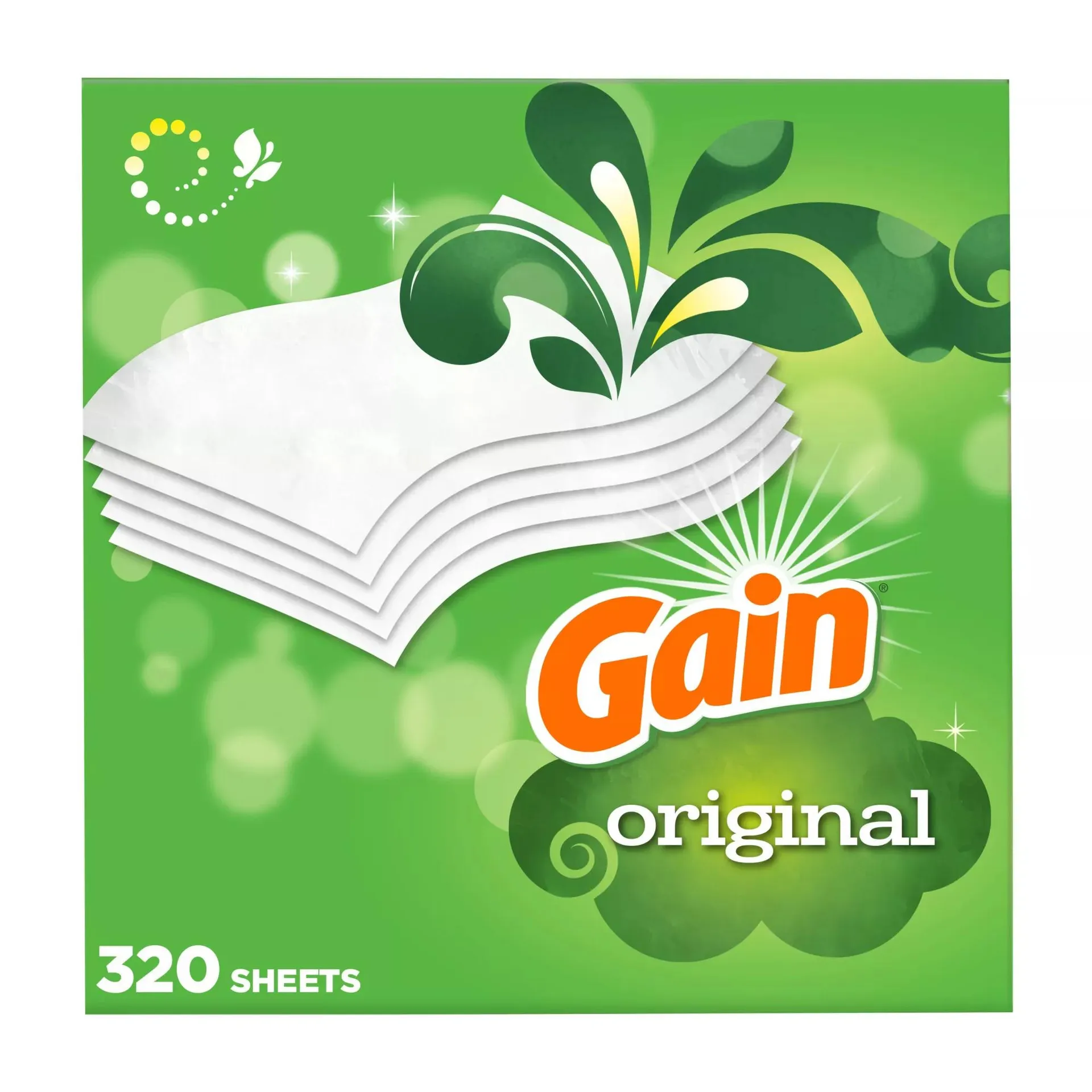 Gain Original Scent Dryer Sheets, 2 pk./160 ct.