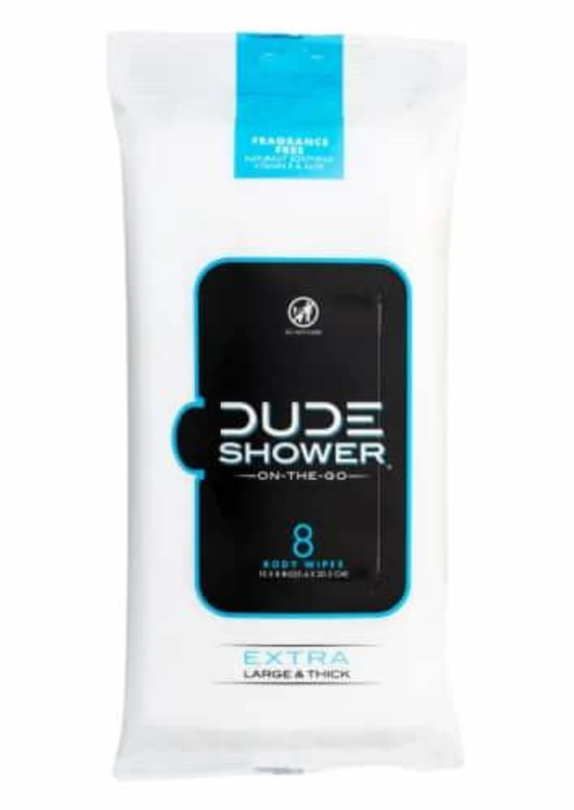 Dude Shower® On-The-Go Body Wipes