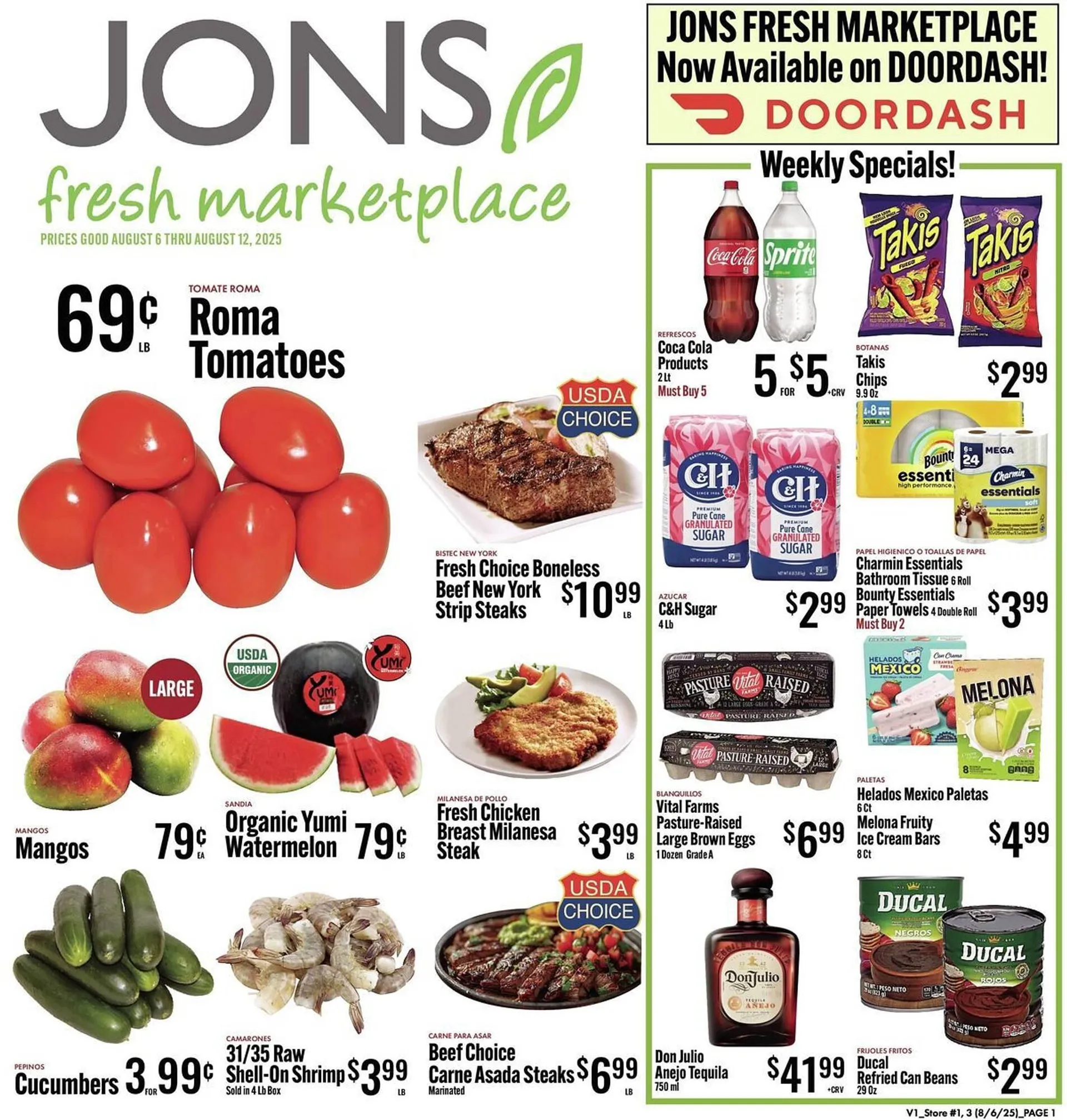 Weekly ad Jons International Weekly Ad from August 6 to August 12 2025 - Page 1