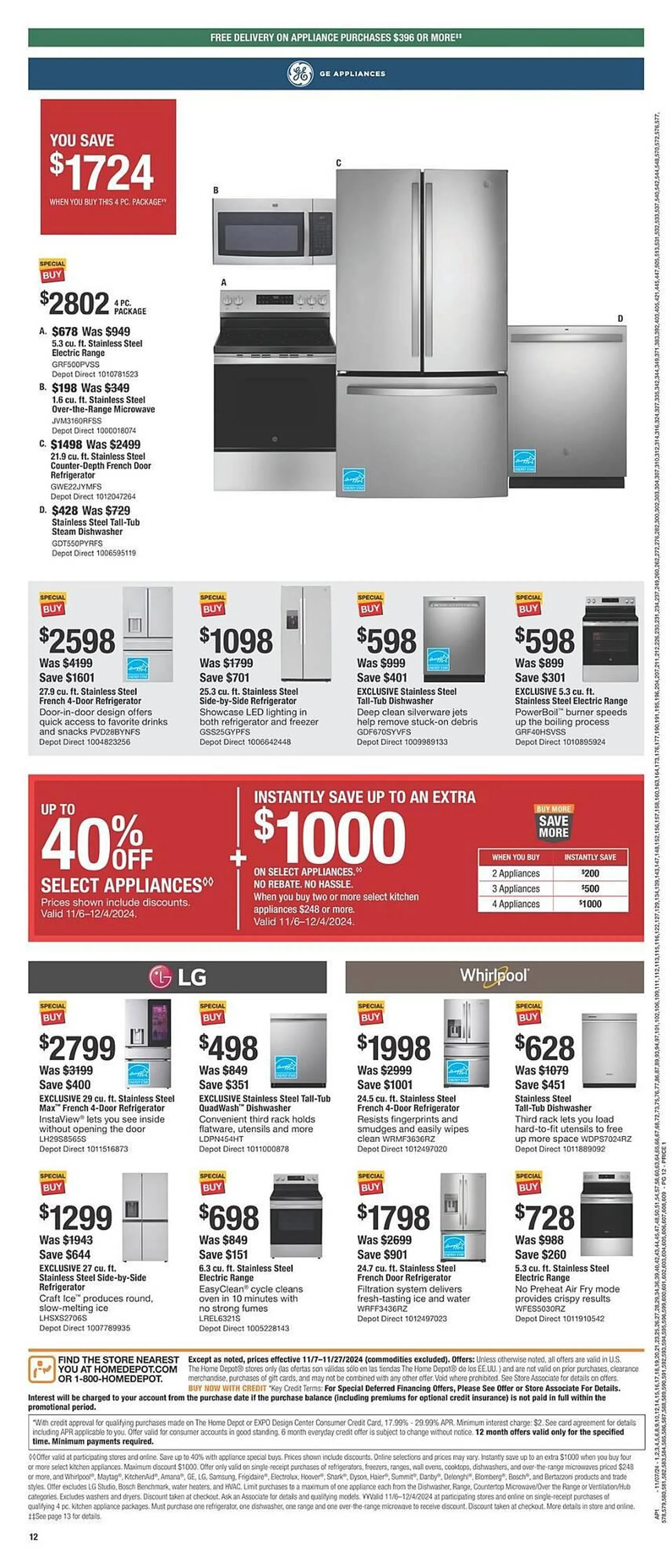 Weekly ad The Home Depot Weekly Ad from November 7 to November 27 2024 - Page 12