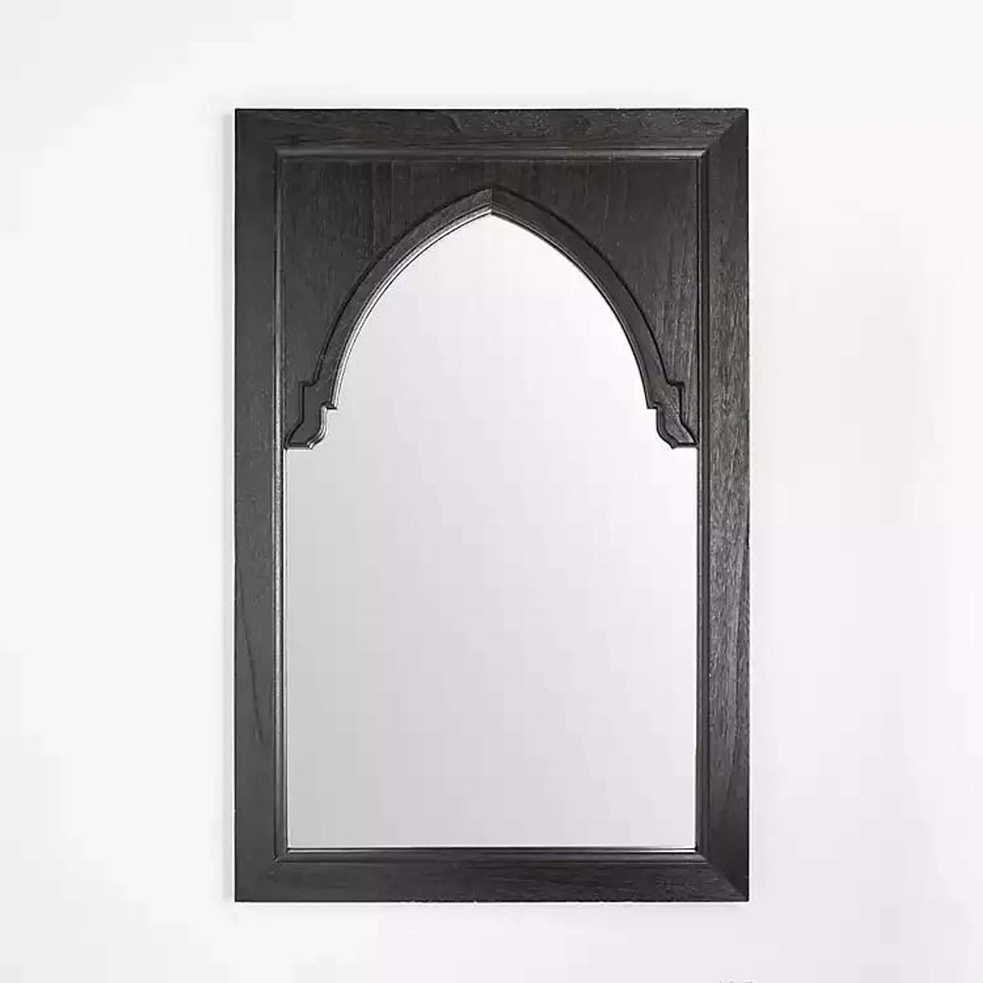 Victor Black Wood Vault Wall Mirror