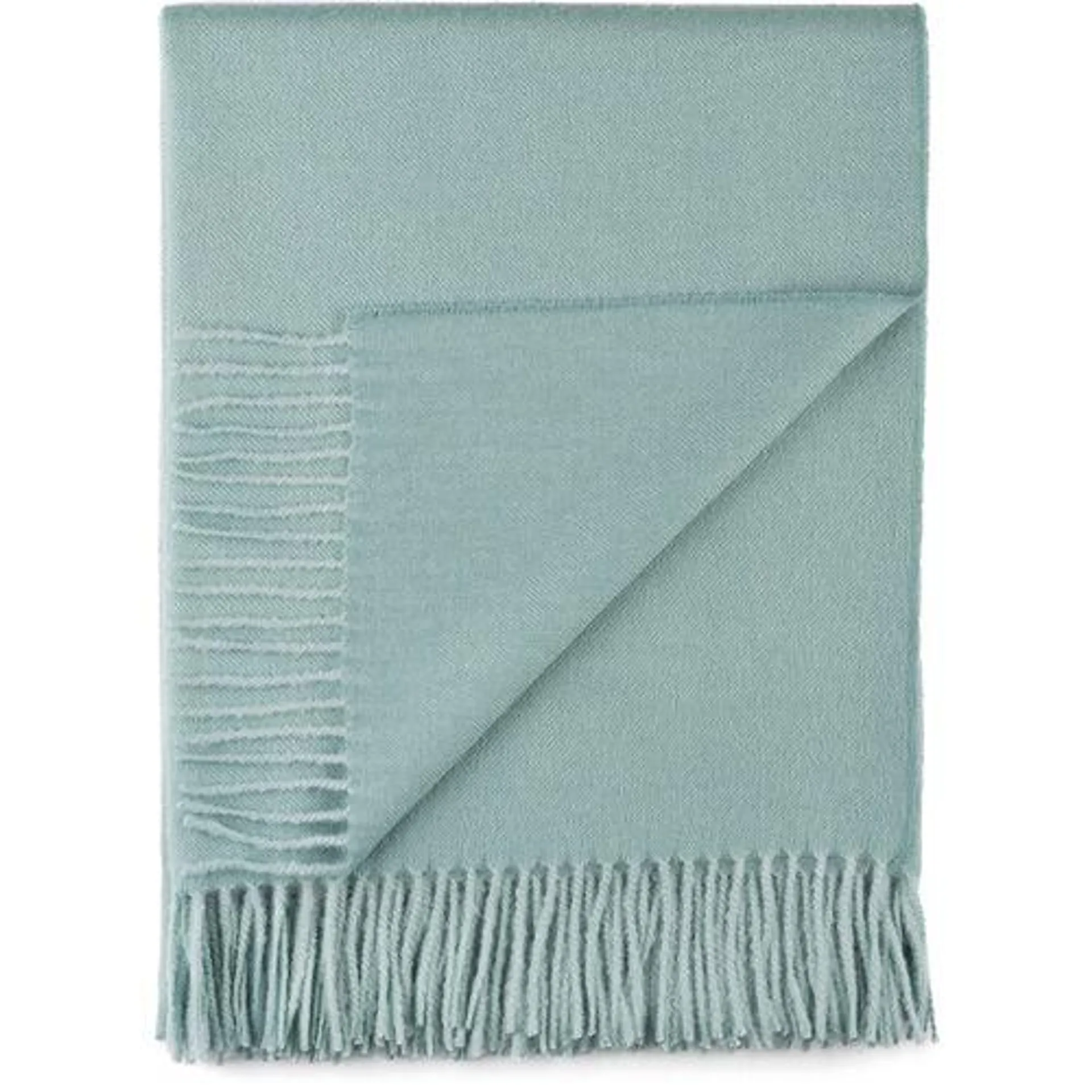 Baby Alpaca Throw, Sea Glass