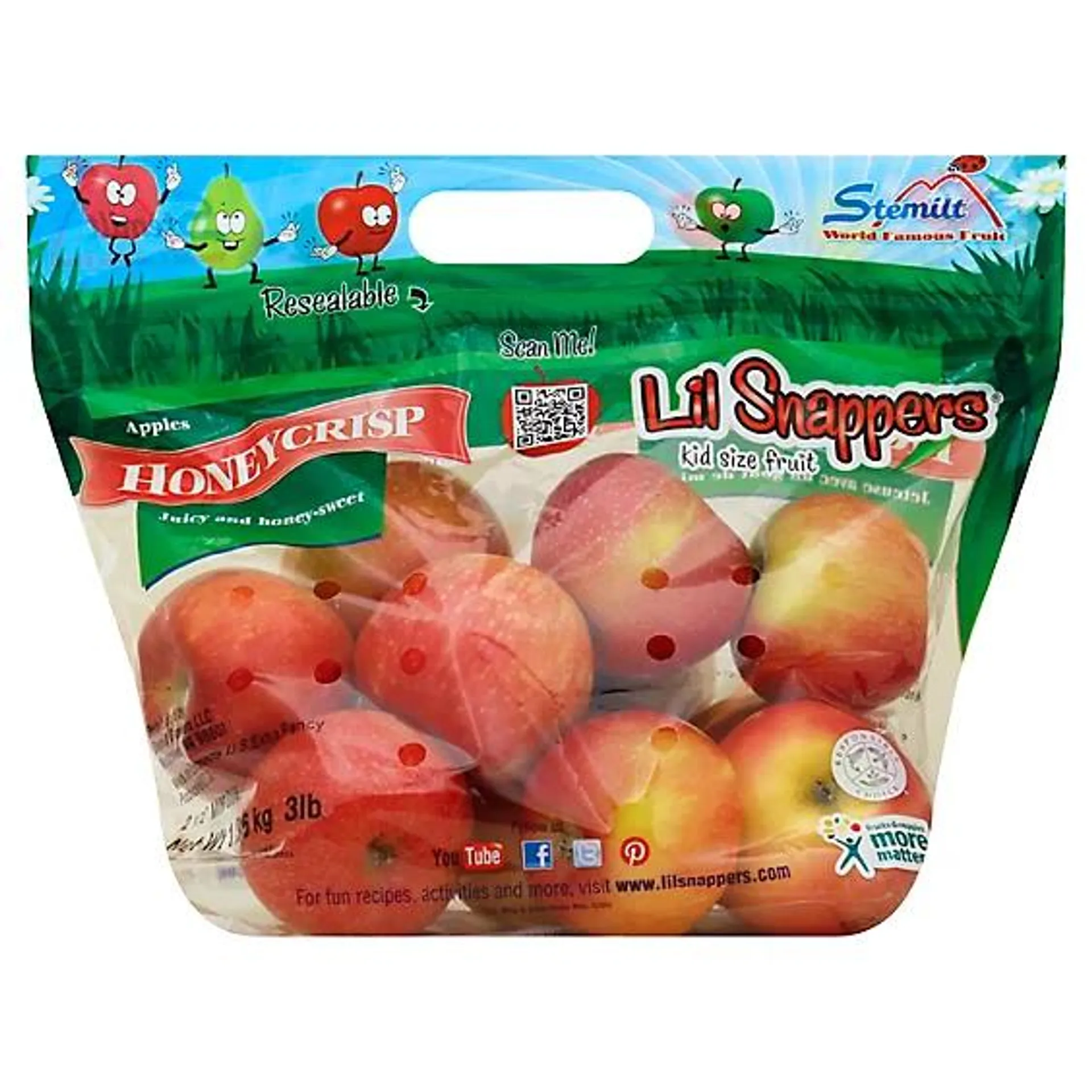 Honeycrisp Apples Prepacked Bag - 3 Lb