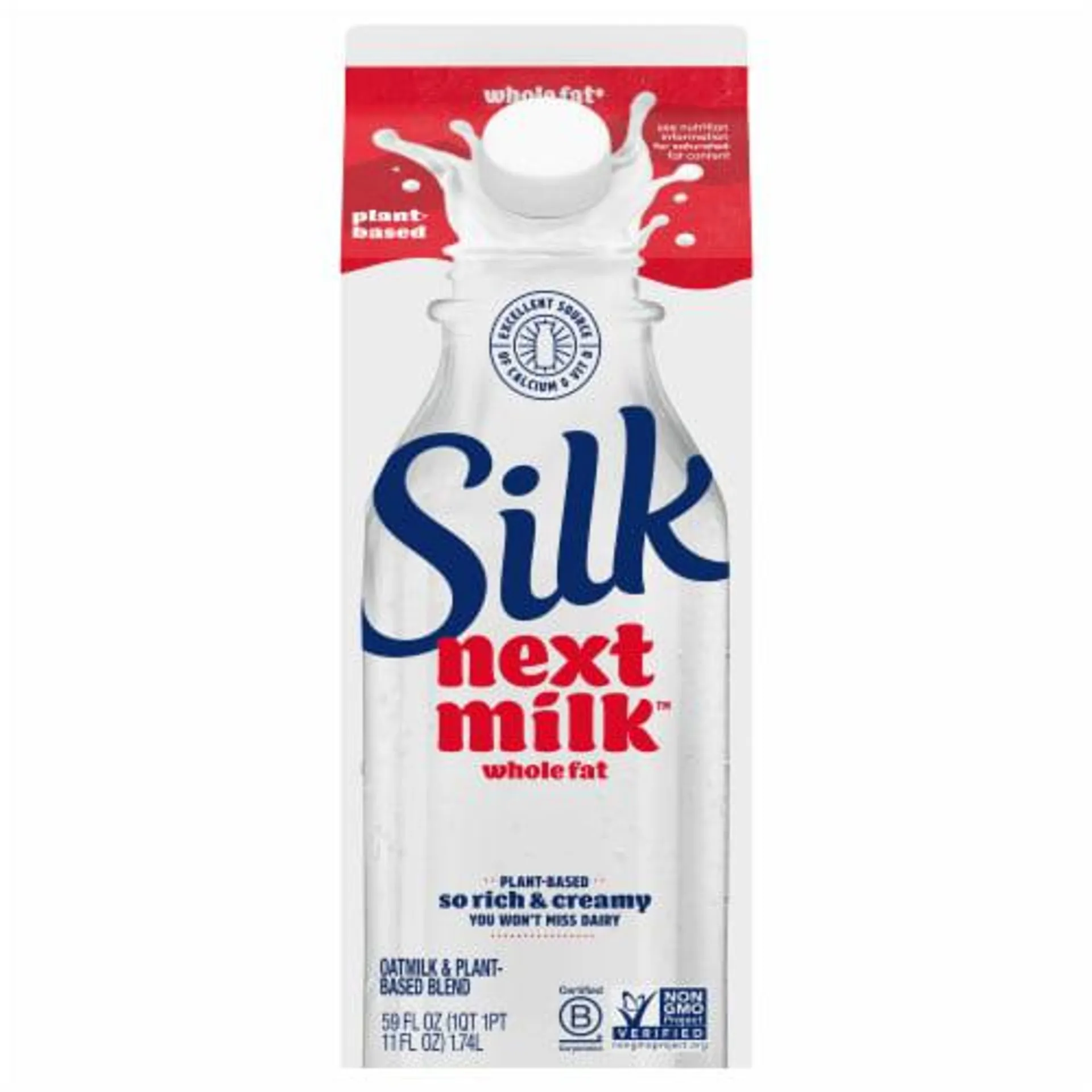 Silk Next Milk™ Whole Fat Oatmilk and Plant-Based Blend