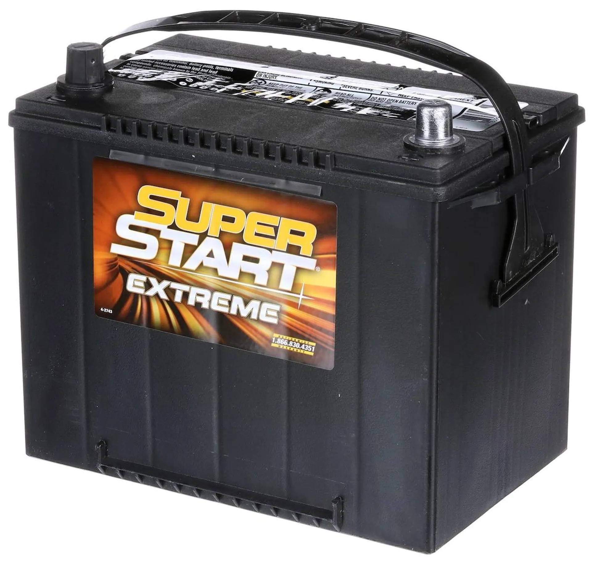 Super Start Extreme Standard Flooded Top Post Battery Group Size 24F, 24R - 24REXT