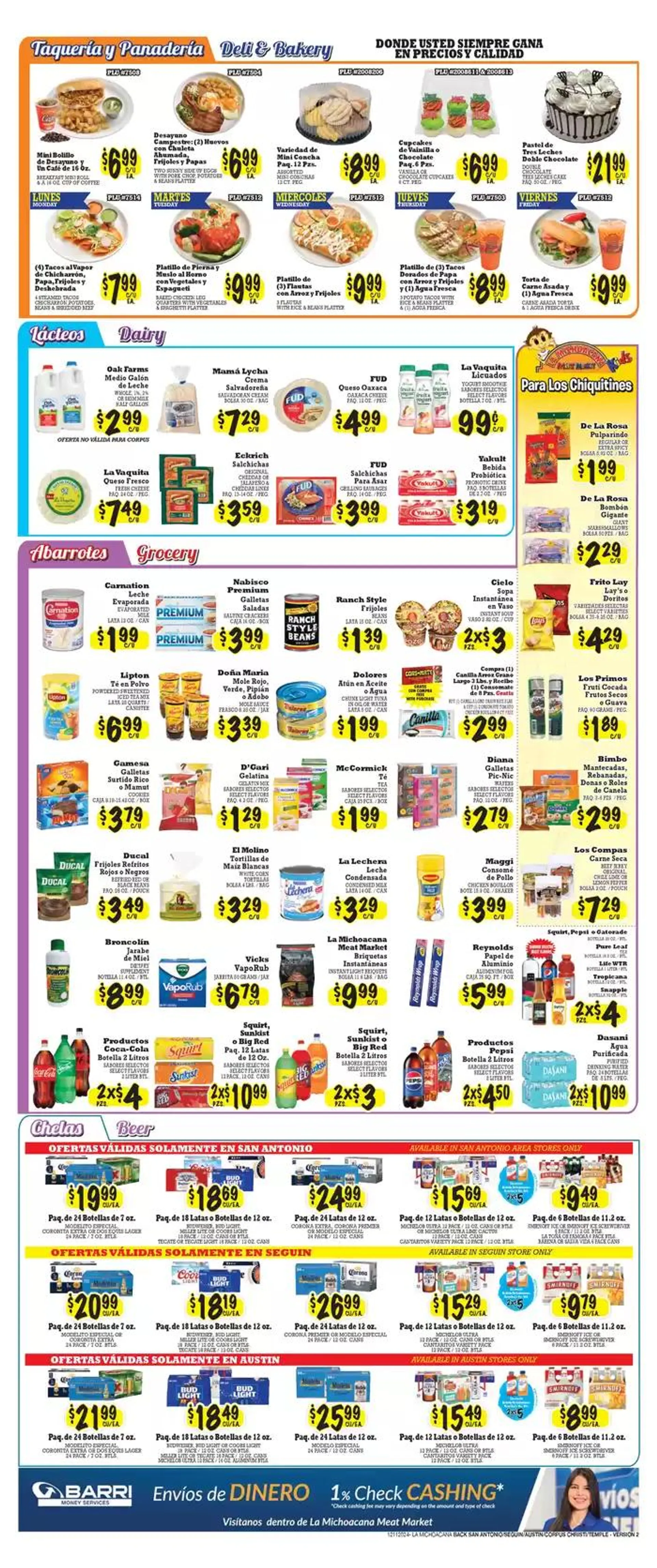 Weekly ad La Michoacana Weekly ad from December 18 to January 1 2025 - Page 2