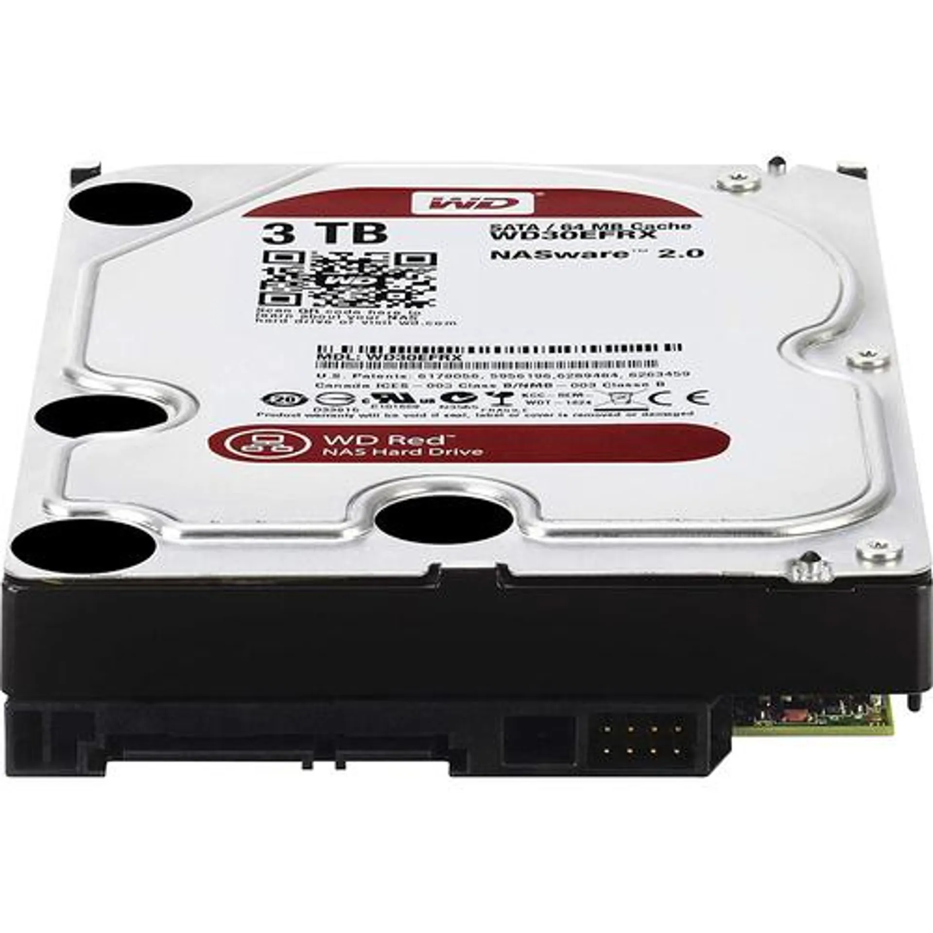 WD 3TB Red 5400 rpm SATA III 3.5" Internal NAS HDD (WD30EFRX) - Open Box