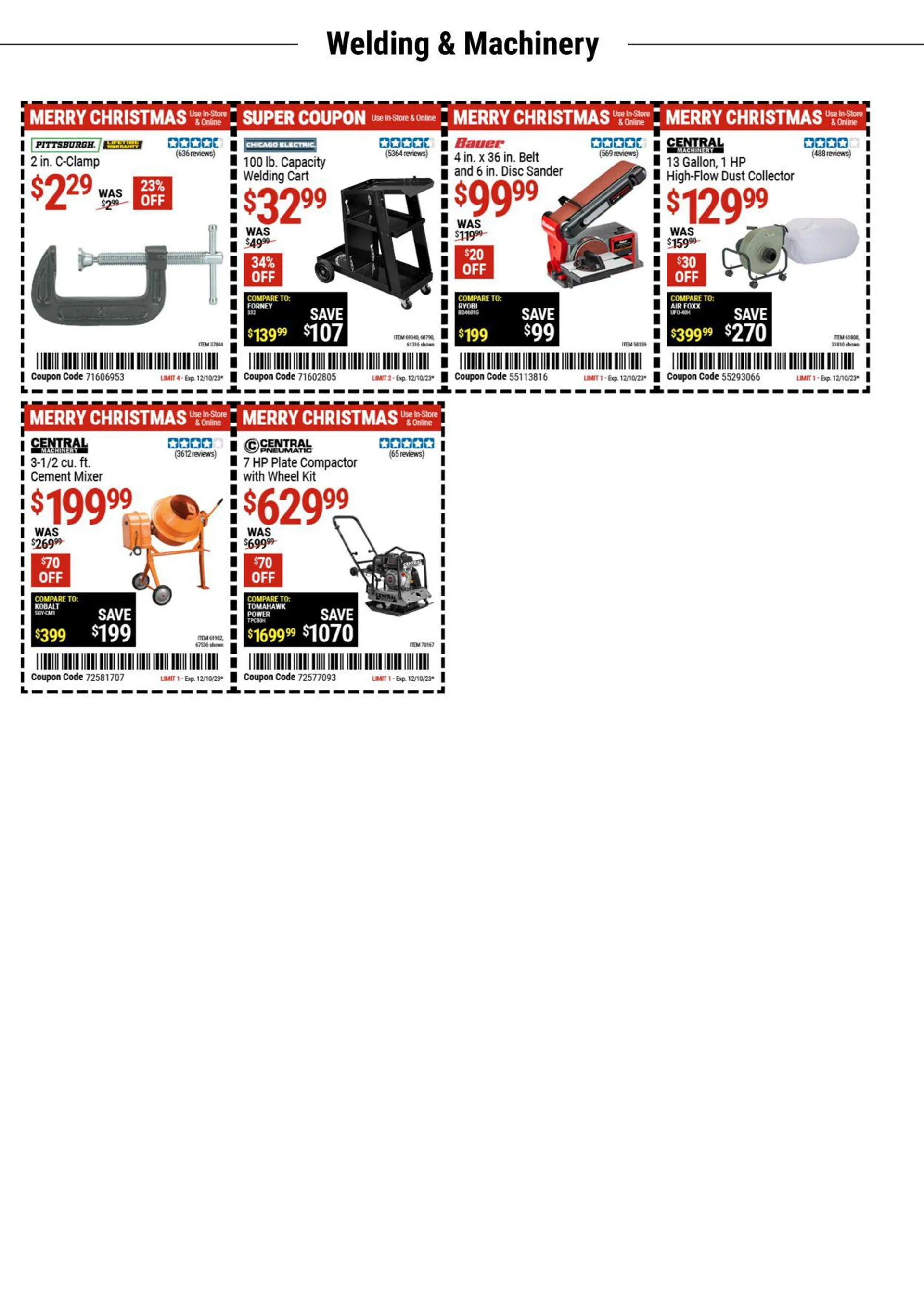 Weekly ad Harbor Freight from December 5 to December 18 2023 - Page 12